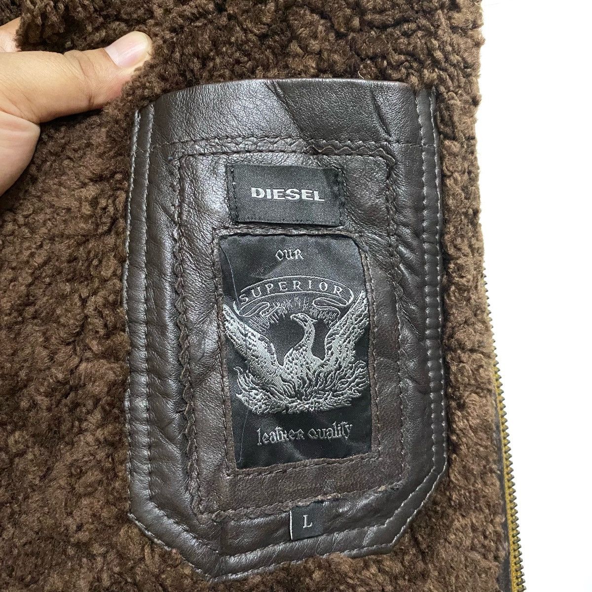 Diesel DIESEL Our Superior Leather Jacket Size US L / EU 52-54 / 3 - 11 Thumbnail