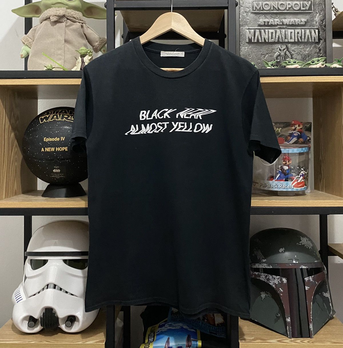 Japanese Brand Journal Standard Black Near Almost Yellow Tilted Font Tshirt Size US M / EU 48-50 / 2 - 1 Thumbnail