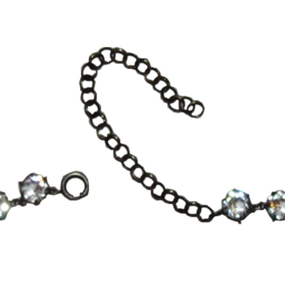 Designer Art Deco Bezel Set Rock Crystal Sterling Eternity Necklace Size ONE SIZE - 5 Thumbnail