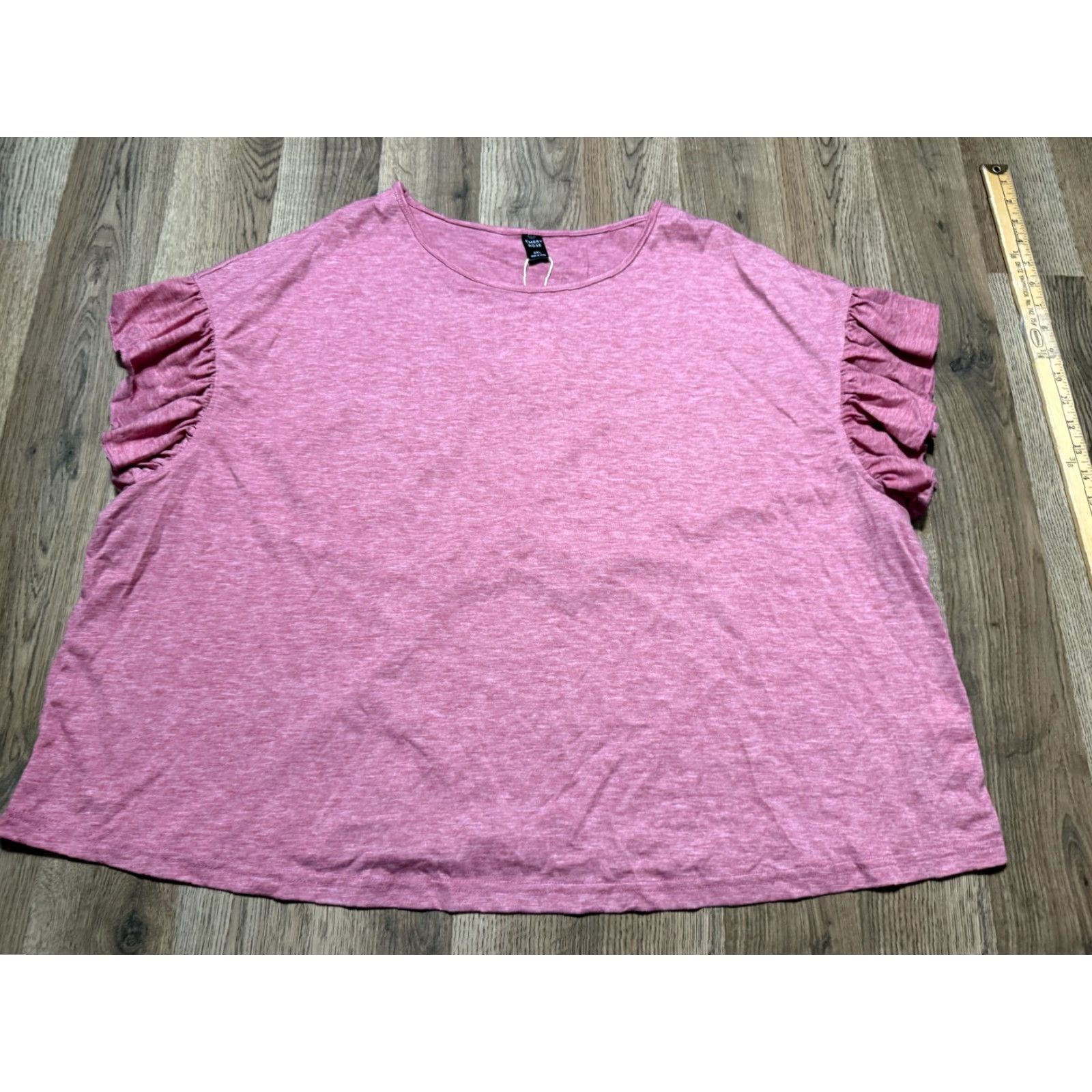 Vintage Emery Rose Shirt Women’s Plus Size 4XL Red Short Ruffled Sleeve NWT Size XXL / US 16-18 / IT 52-54 - 2 Thumbnail