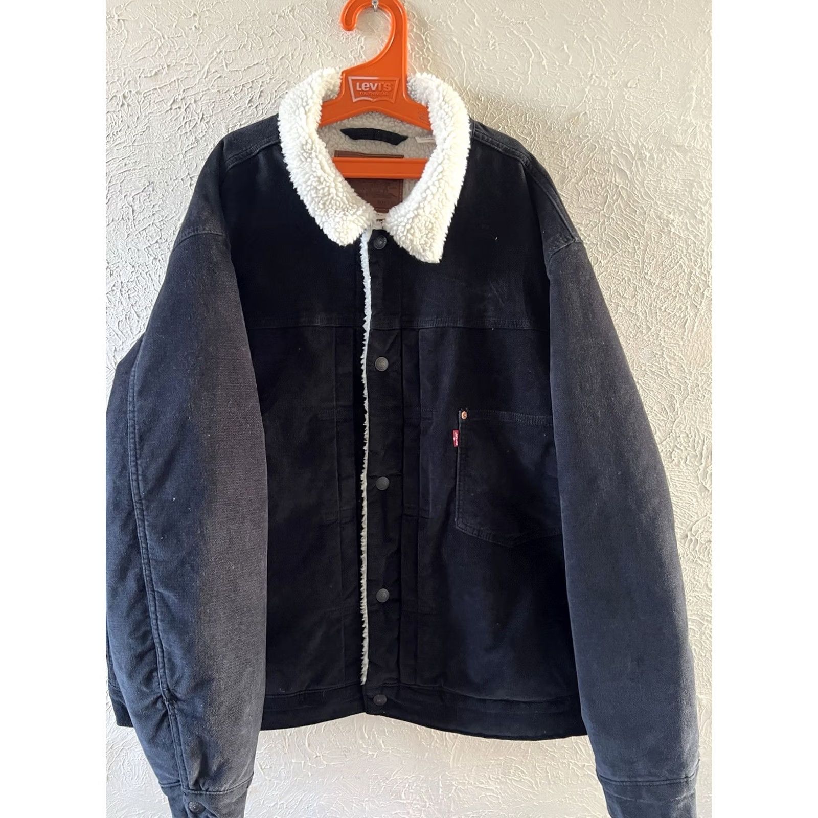 Levi's Levi's Trucker Jacket 2XL Black Mens Vintage N/A 90s Classic Hoodie? Size US XXL / EU 58 / 5 - 5 Thumbnail