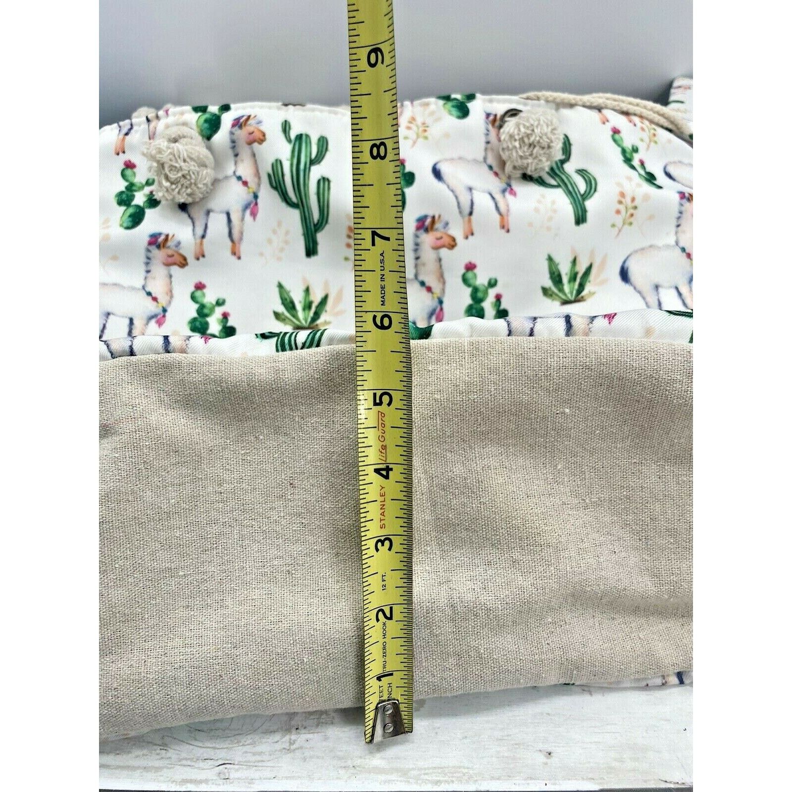 The Unbranded Brand Llama Cactus Beach Shoulder Tote Bag travel Shopping Purse Size ONE SIZE - 7 Thumbnail