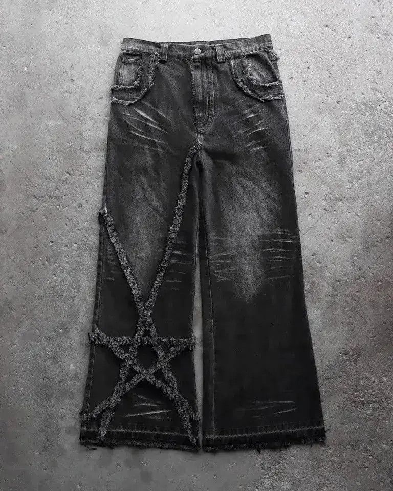 Japanese Brand Streetwear Y2K Gothic Baggy Jeans Size US 32 / EU 48 - 1 Thumbnail