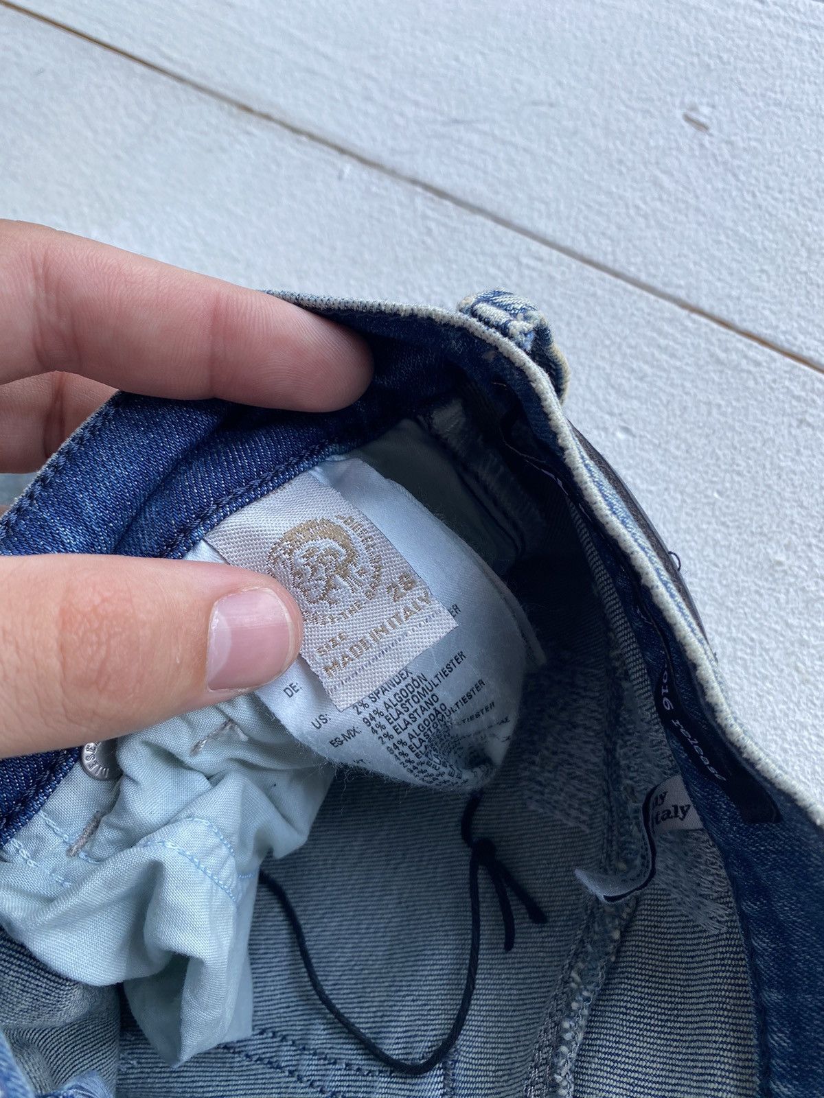 Diesel 🔗Opium Punk Diesel Distressed Washed Slim Straight Jeans Size 28" / US 6 / IT 42 - 7 Thumbnail