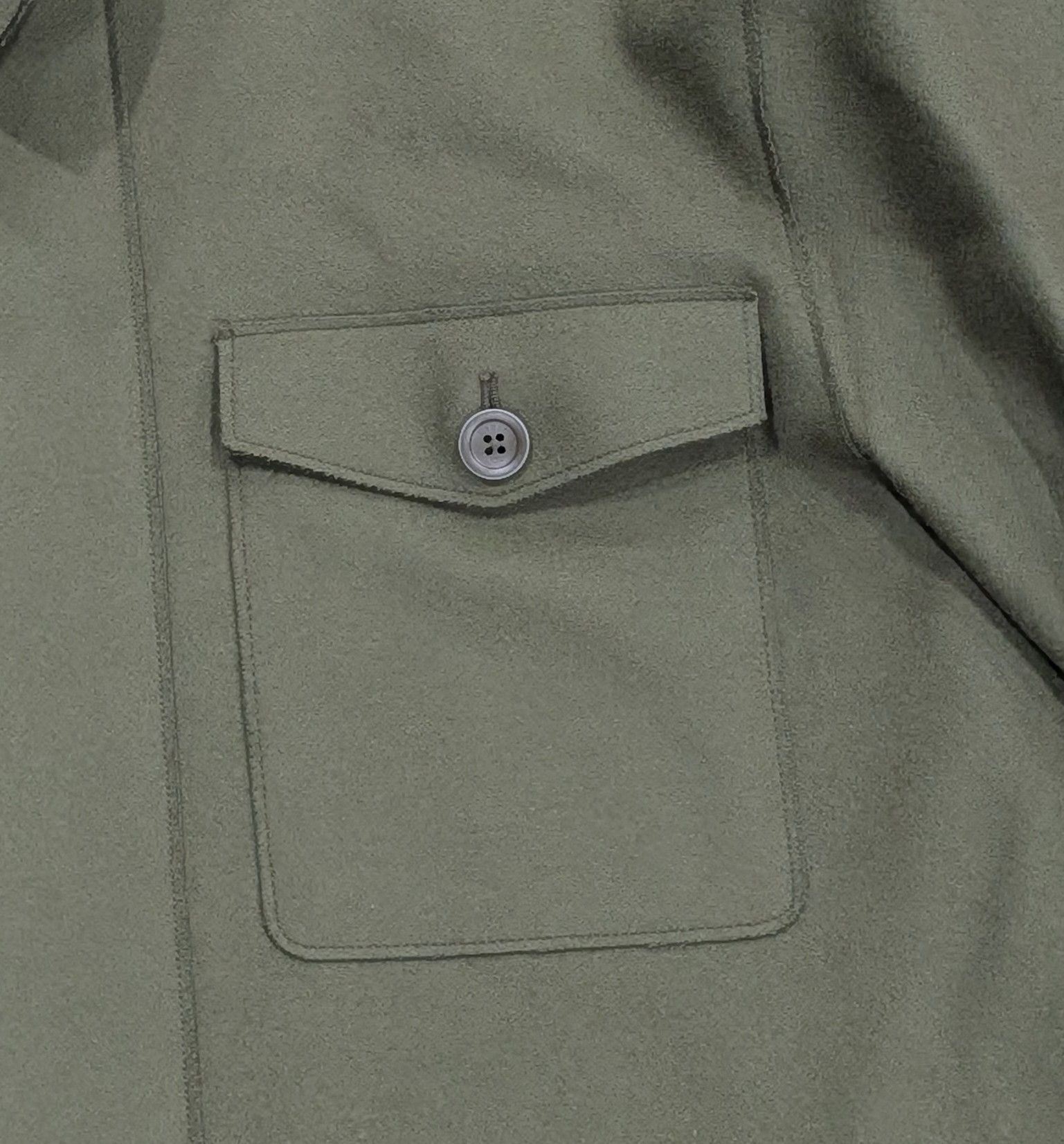 Herno HERNO Virgin Wool Blend Shirt Jacket Military Green 56 US 46 Size US XL / EU 56 / 4 - 2 Thumbnail