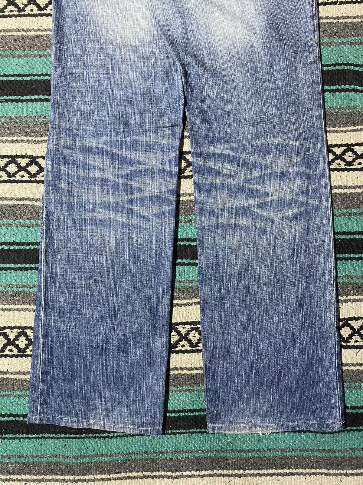 ABAHOUSE 2000s ABAHOUSE - Sashiko/Boro Patchwork Denim Pants Size US 34 / EU 50 - 6 Thumbnail