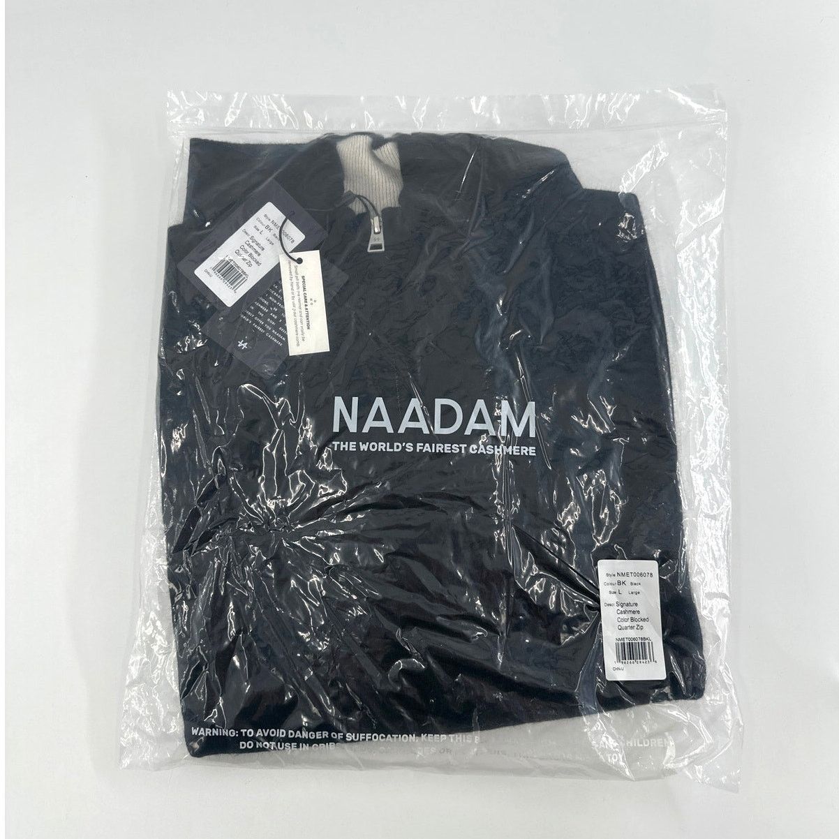 NAADAM Naadam Signature Cashmere Color Blocked 1/4 Zip Sweatshirt L Size US L / EU 52-54 / 3 - 3 Thumbnail