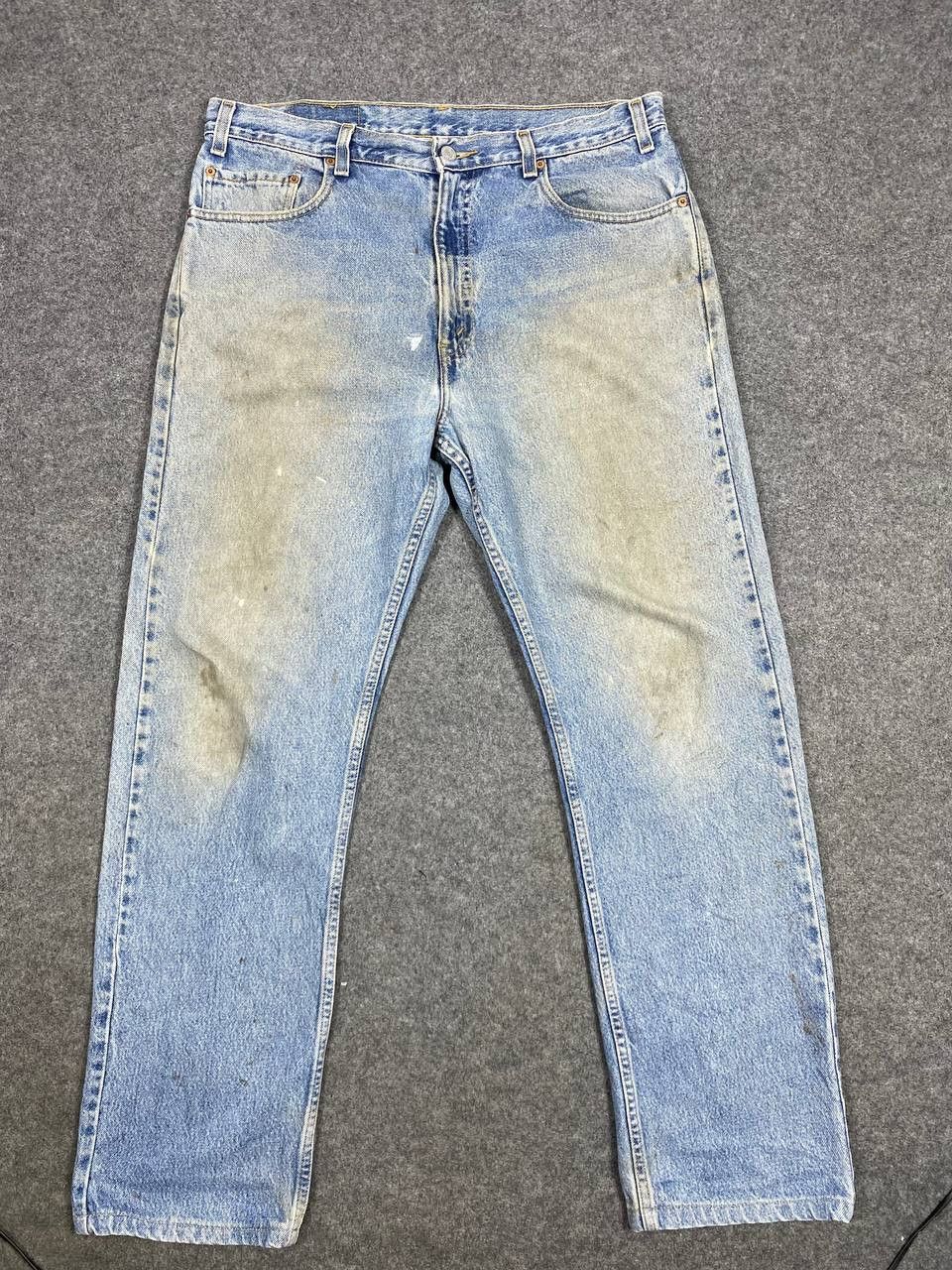 Levi's vintage levis 505 regular fit lightwash denim nice design Size US 38 / EU 54 - 6 Thumbnail