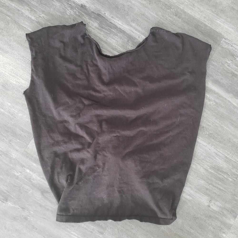 Designer Black Cropped Time And Tru Pocket Tank Size XL / US 12-14 / IT 48-50 - 2 Thumbnail