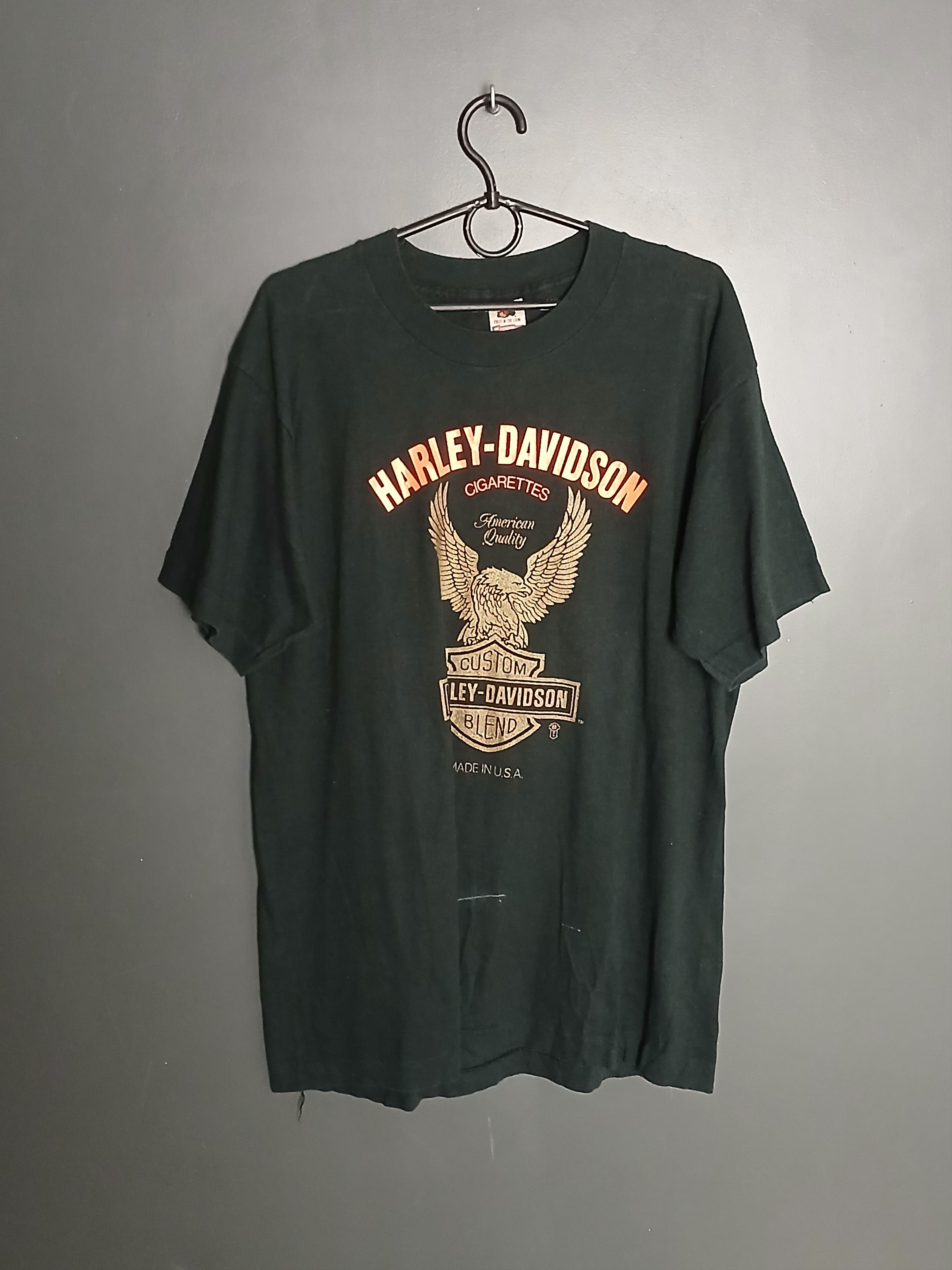 Harley Davidson × Vintage Vintage Harley Davidson Racing Moto Single Stitch T-Shirt Size US L / EU 52-54 / 3 - 1 Thumbnail