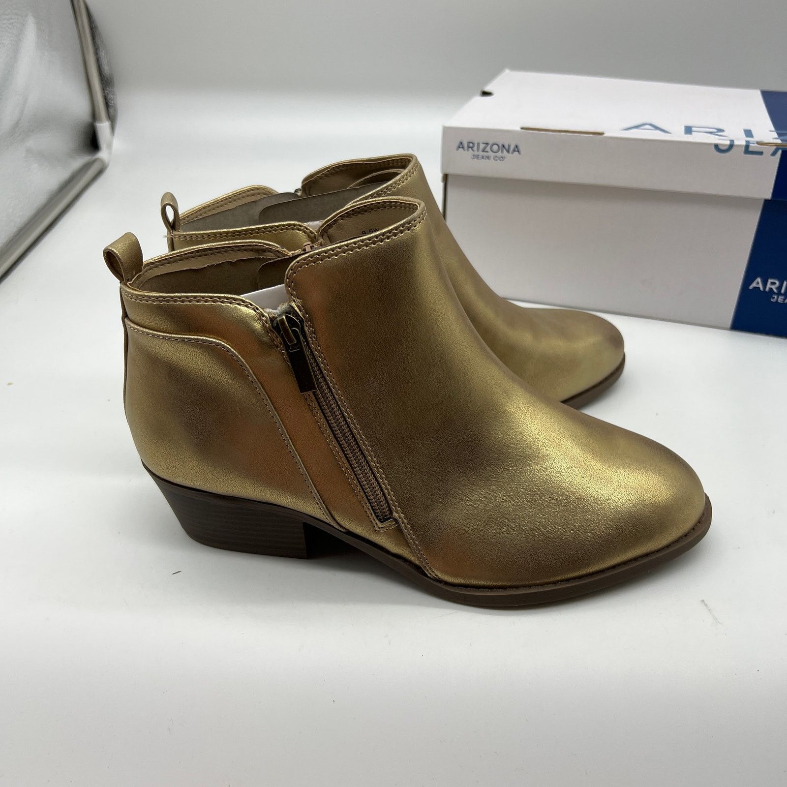 Other Arizona Jean Co Womens Castle Stacked Heel Booties Size US 9.5 / IT 39.5 - 2 Thumbnail