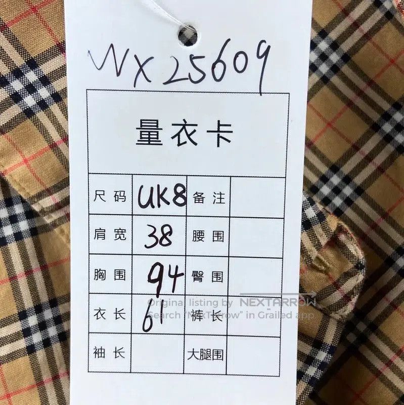 Burberry Burberry Cotton Checked Shirt for Women. Size M / US 6-8 / IT 42-44 - 7 Thumbnail