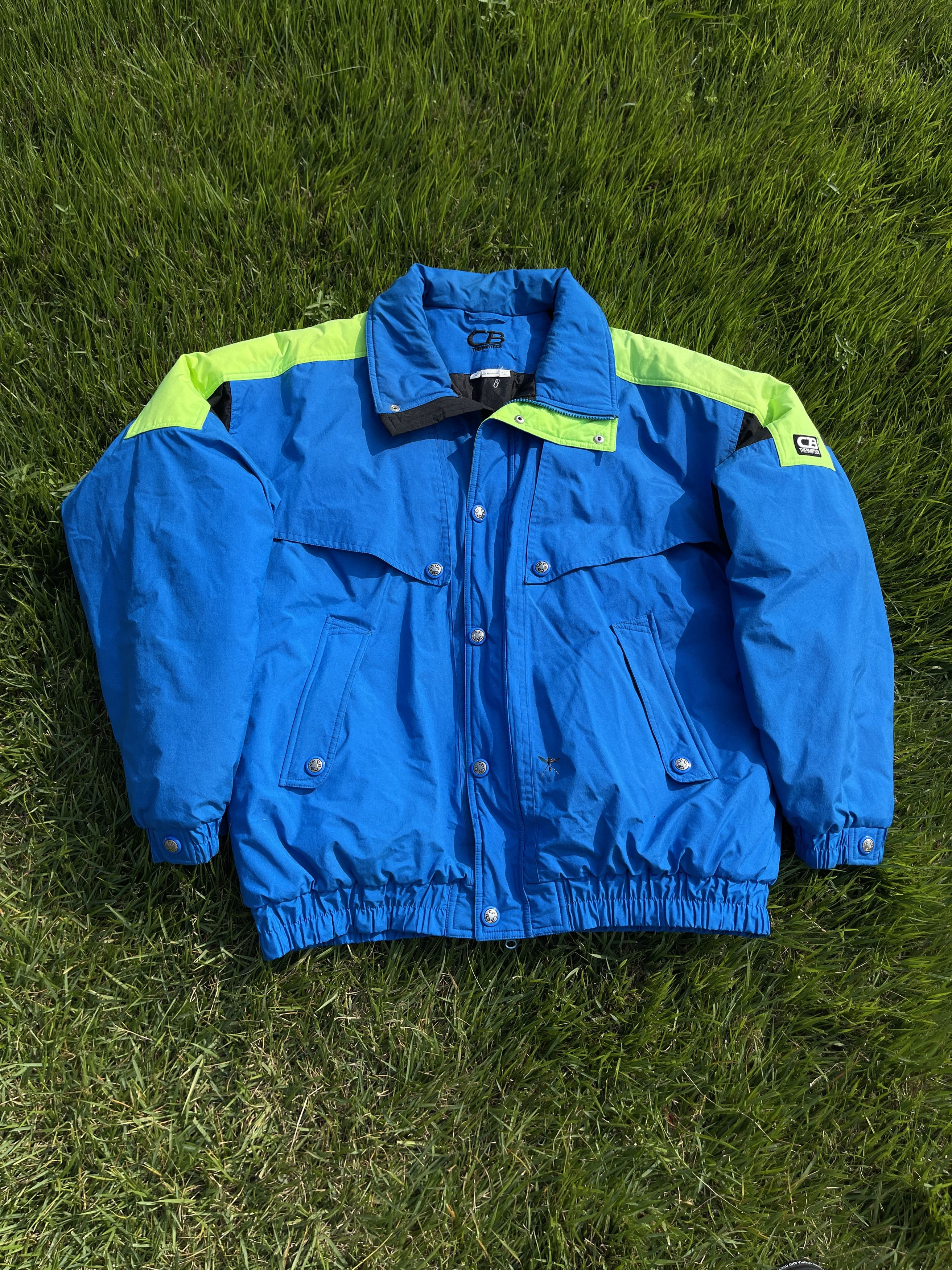 Vintage CB Sports Thermotech 90's Vintage Neon Retro Jacket Coat Size US XXL / EU 58 / 5 - 2 Thumbnail