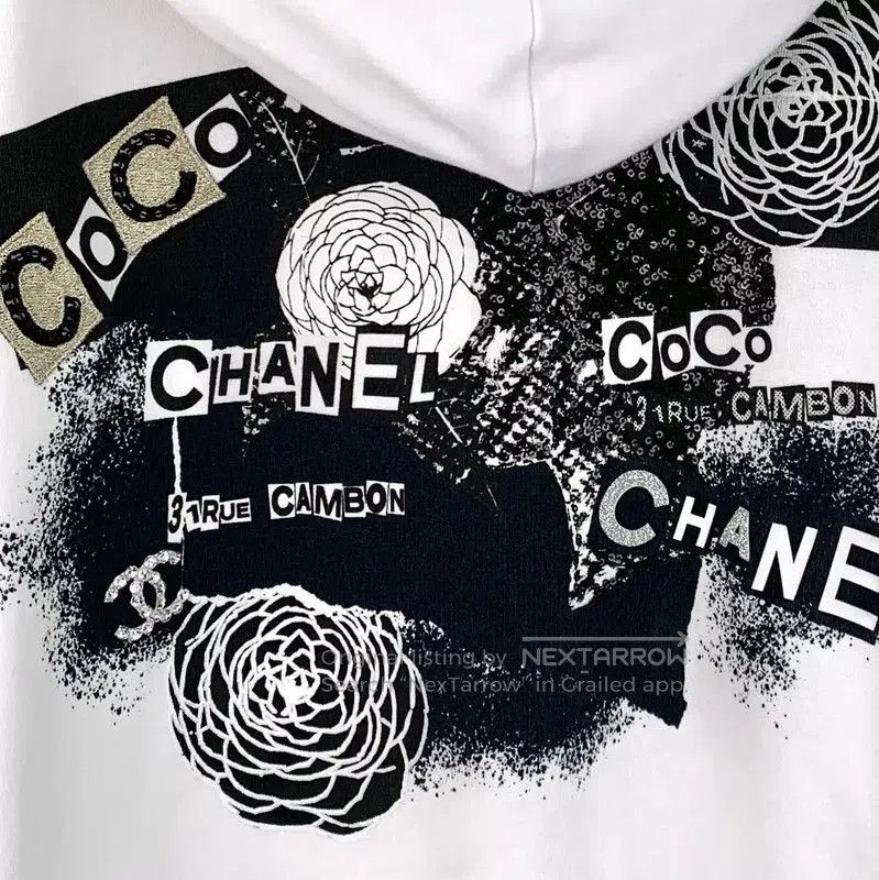 Chanel White Cotton Women's Jacket XL .