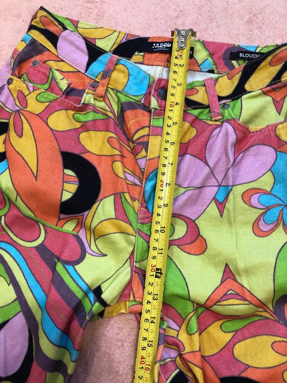 Jaded London Vintage Jaded London Y2K Print Denim Jeans Size 28 Size 28" / US 6 / IT 42 - 7 Thumbnail