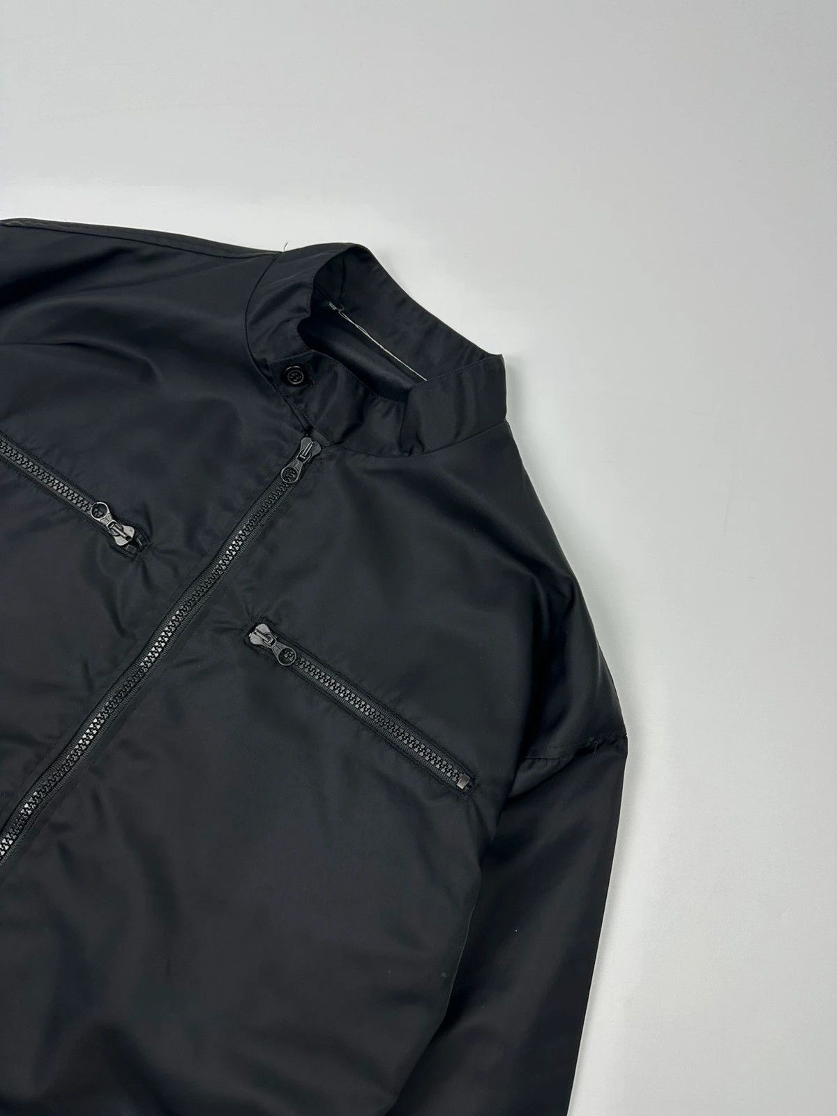 Marithe + Francois Girbaud Marithé + François Girbaud 90’s Nylon Crop Black Jacket Size M / US 6-8 / IT 42-44 - 3 Thumbnail