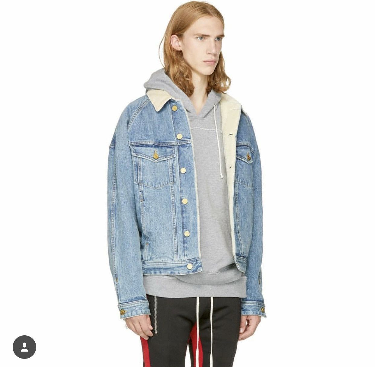 Fear of God Fifth Collection Alpaca Denim Trucker Jacket