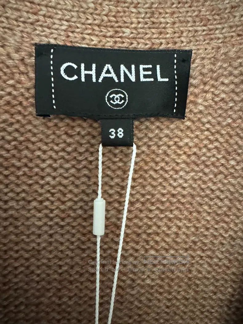 Chanel Chanel Autumn and Winter Maillard Brown V-neck Striped Seq Size XS / US 0-2 / IT 36-38 - 3 Thumbnail