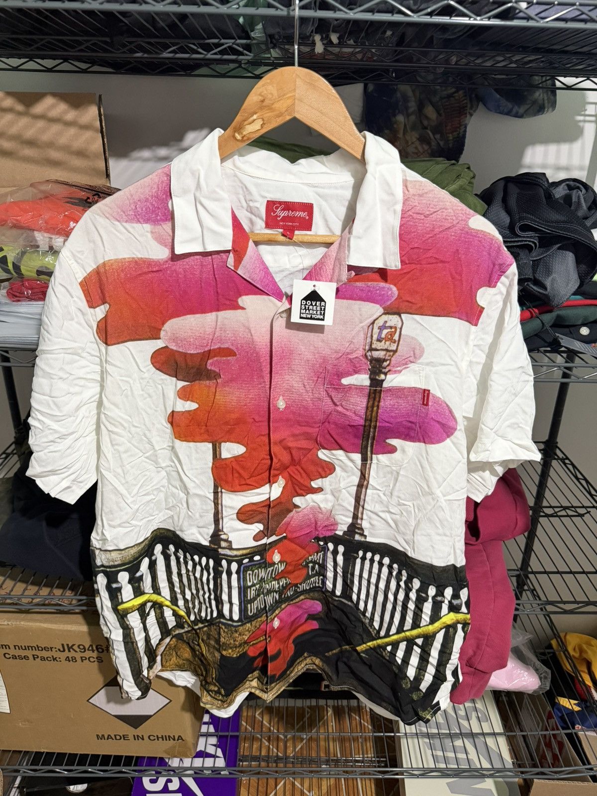 Supreme Supreme Studded Collars Rayon S/S Shirt | Grailed