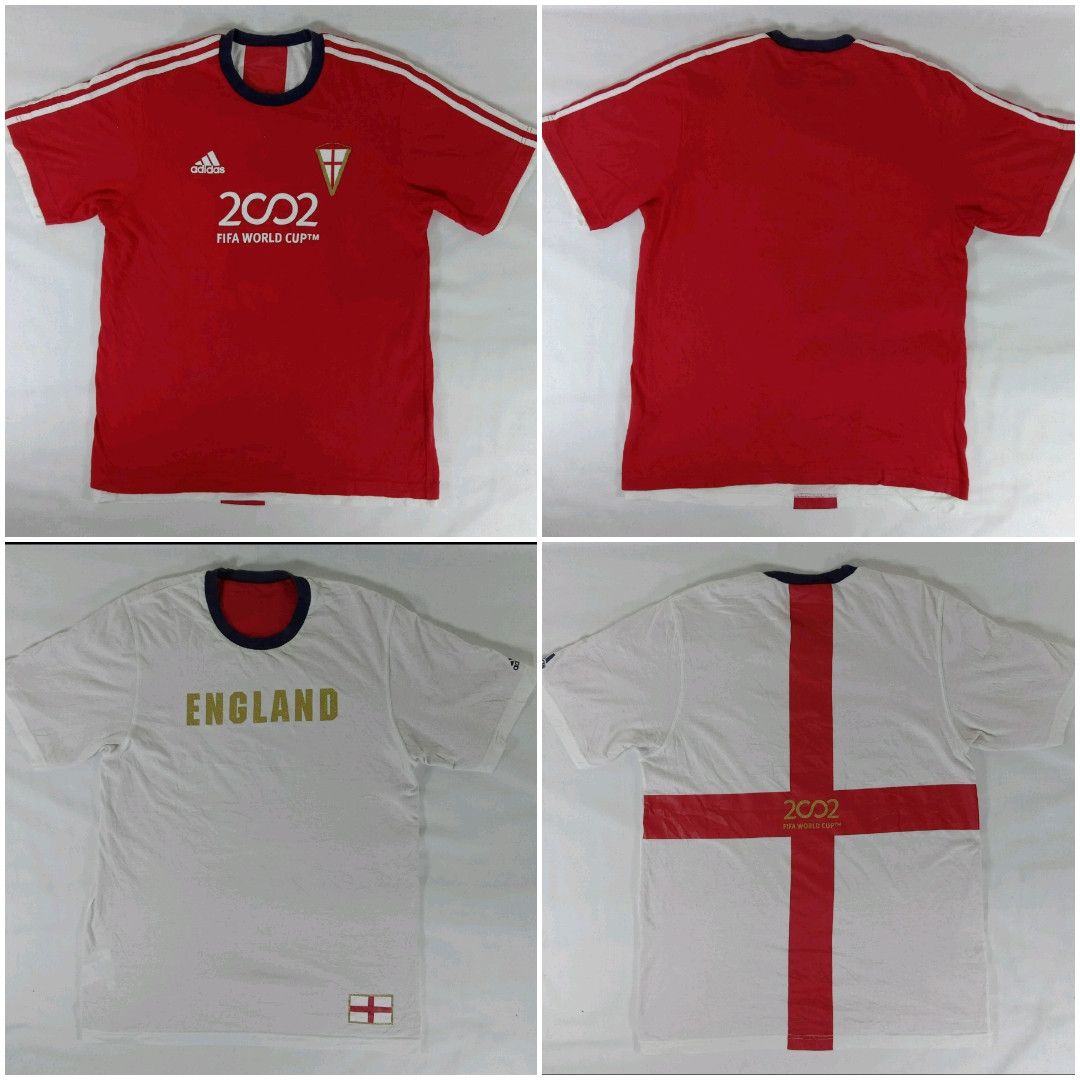 Adidas Vintage Adidas England 2002 Fifa World Cup Reversible Tee Size US L / EU 52-54 / 3 - 1 Thumbnail