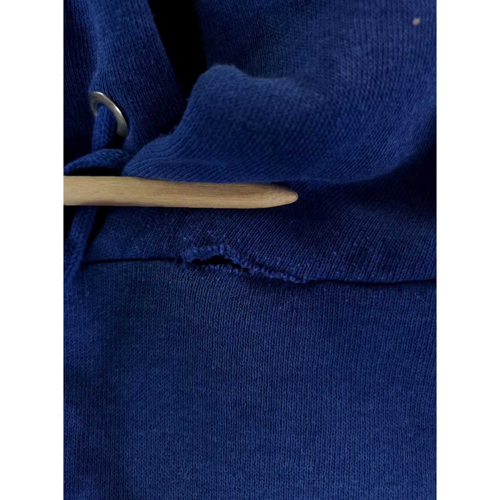 Jerzees VINTAGE Jerzees Hoodie Sweatshirt Mens L Blue 90s Made USA Pullover Sweatshirt L Size US L / EU 52-54 / 3 - 3 Thumbnail