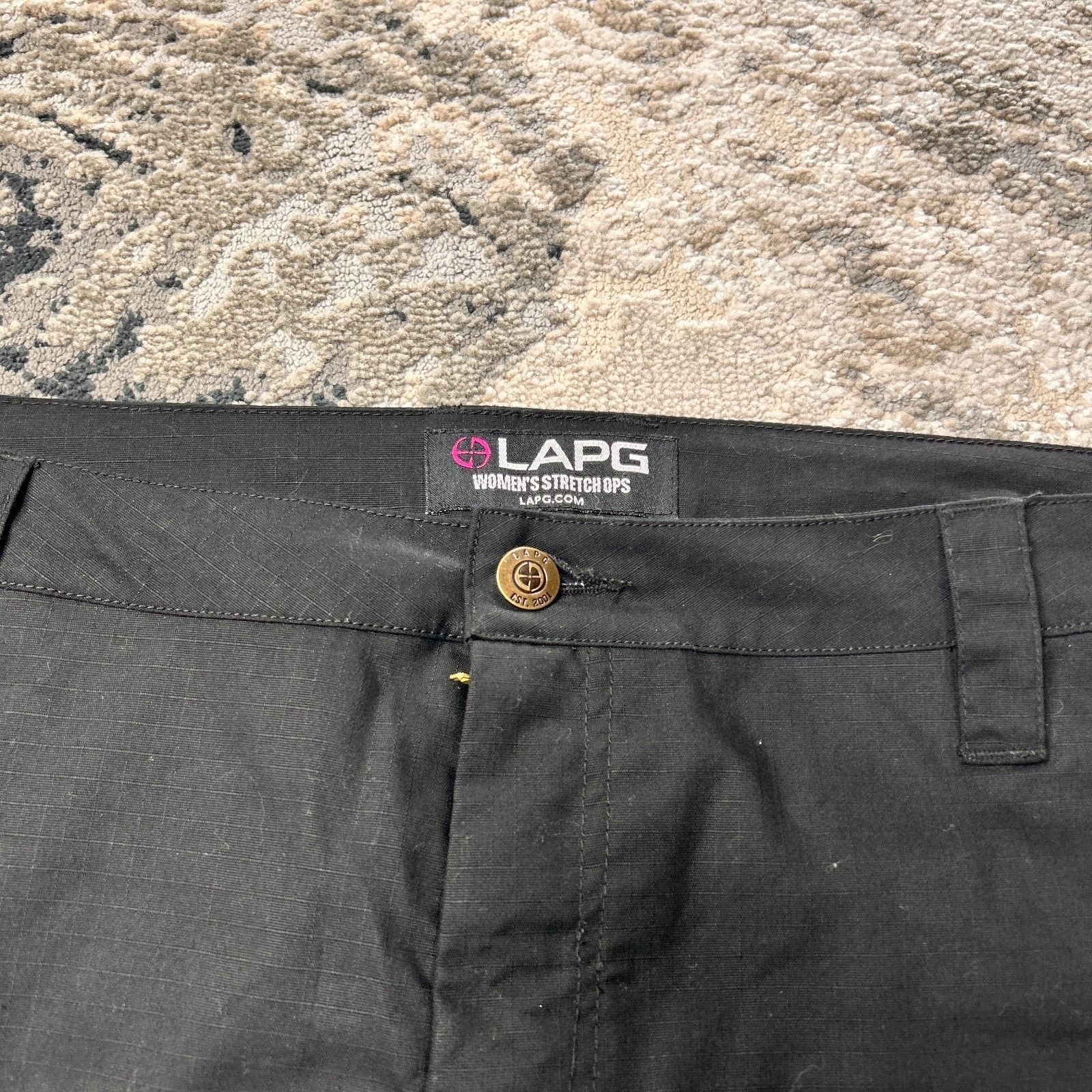 & Other Stories LAPG Police Gear Core Cargo Pants Womens 12 Black Ripstop S Size 24" / US 00 / IT 34 - 2 Thumbnail