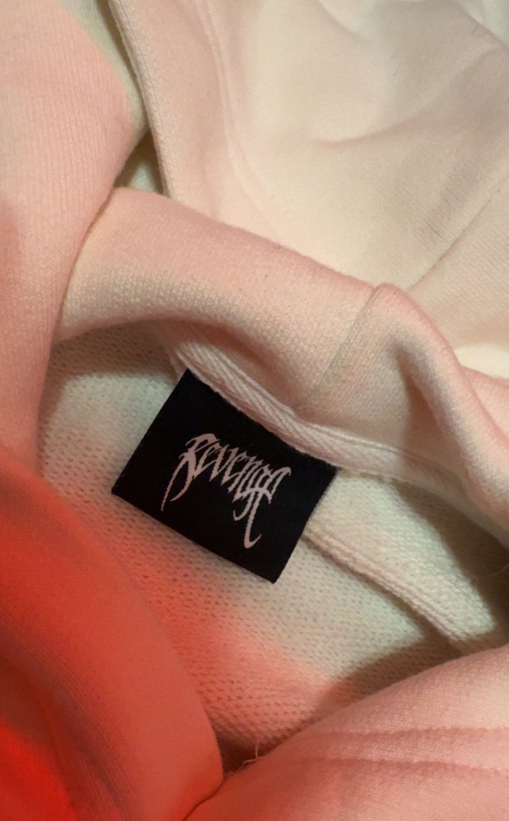 Revenge Revenge Cream/Blue Embroidered Hoodie Size Large Size US L / EU 52-54 / 3 - 4 Thumbnail
