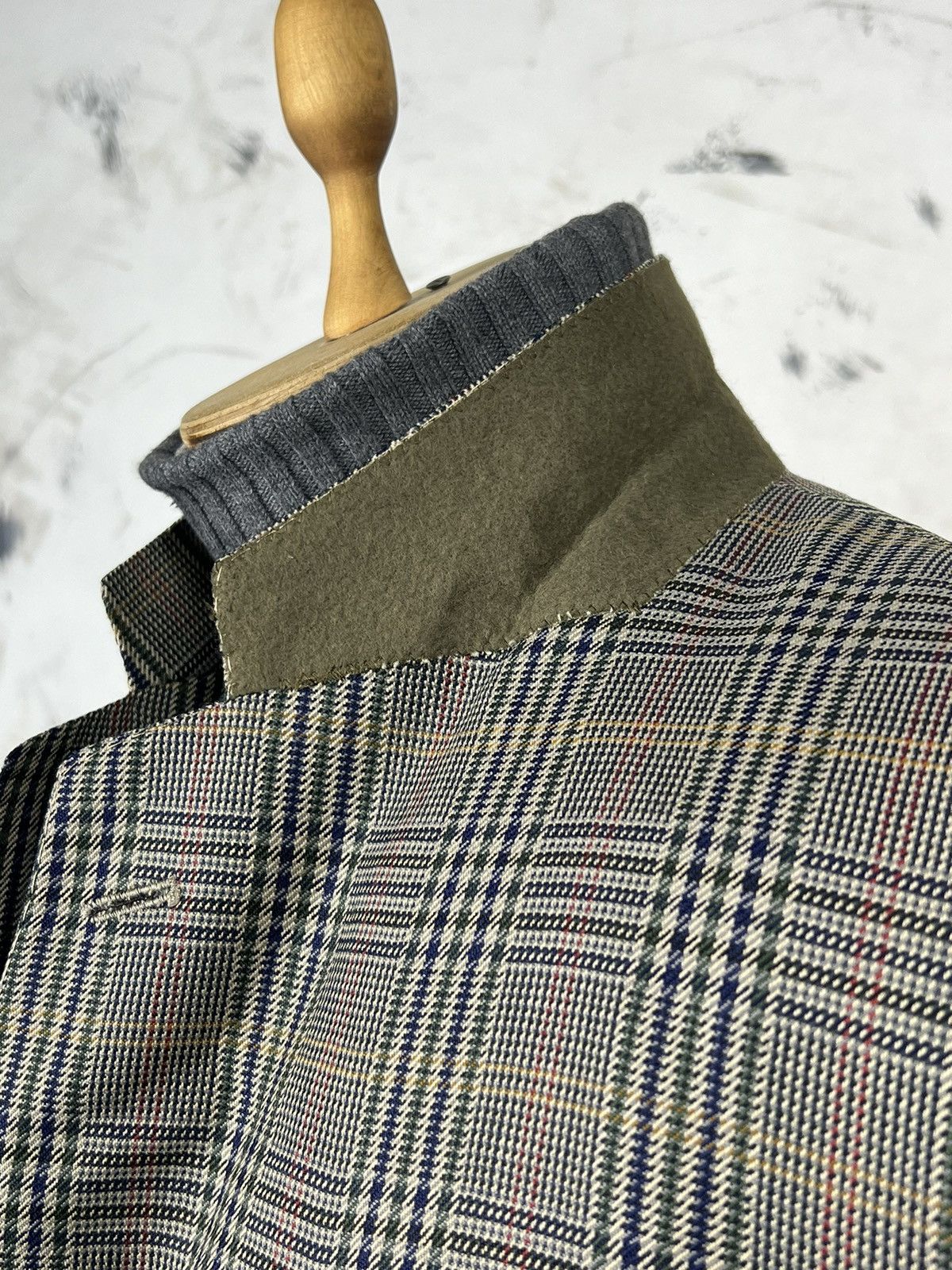 DAKS Vintage Daks London Plaid Wool Blazer Jacket Size L - XL 44L Size 44L - 6 Thumbnail