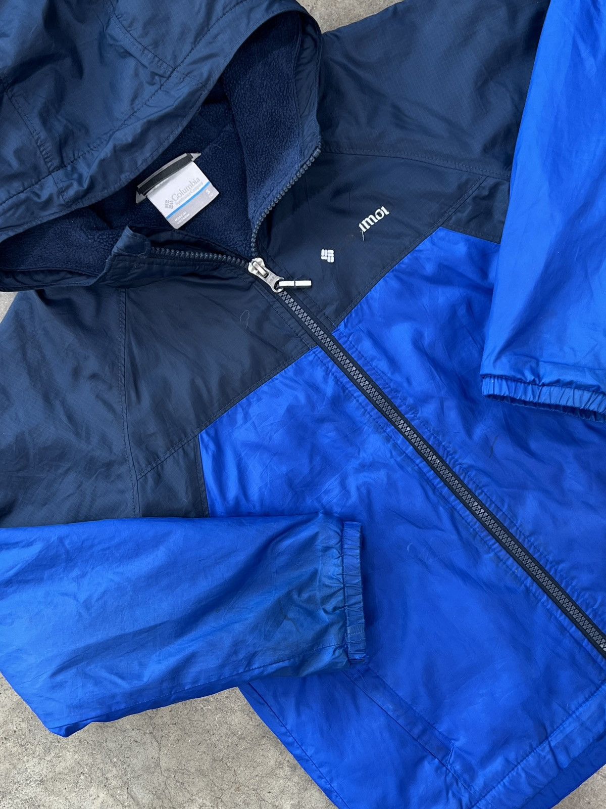 Columbia × Vintage Columbia Blue Fleece Lined Full Zip Jacket Kids Small Size US S / EU 44-46 / 1 - 1 Thumbnail