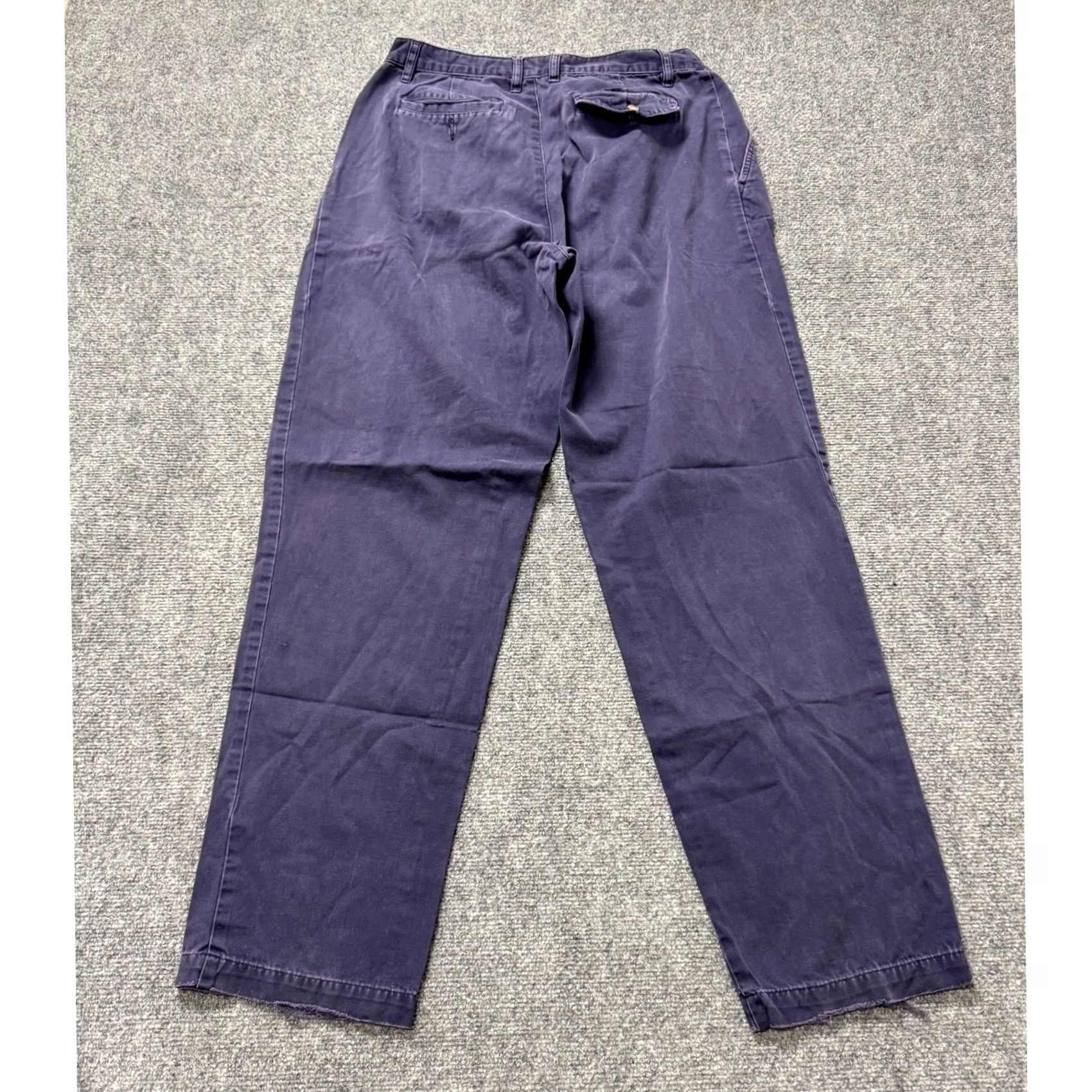 Anchor Blue Anchor Blue Pants Men 28x32 Chino Blue 100% Cotton Relaxed Fit Skater Y2K Mens Size US 28 / EU 44 - 3 Thumbnail