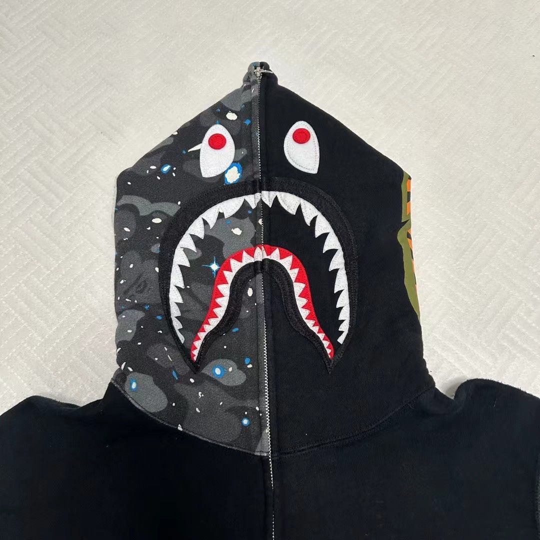 Bape COLOR CAMO SHARK FULL ZIP HOODIE Size US XL / EU 56 / 4 - 2 Thumbnail