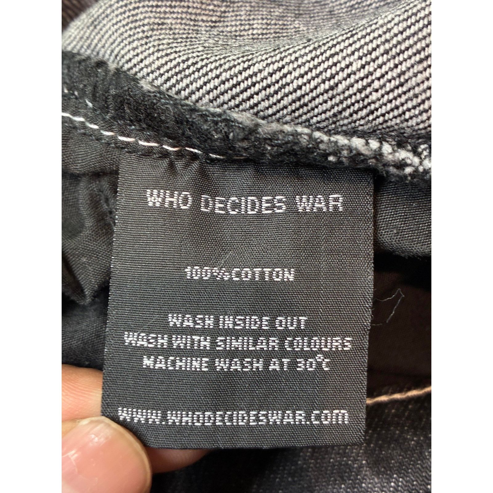 Who Decides War WDW Scripture Black Jeans Size US 28 / EU 44 - 5 Thumbnail