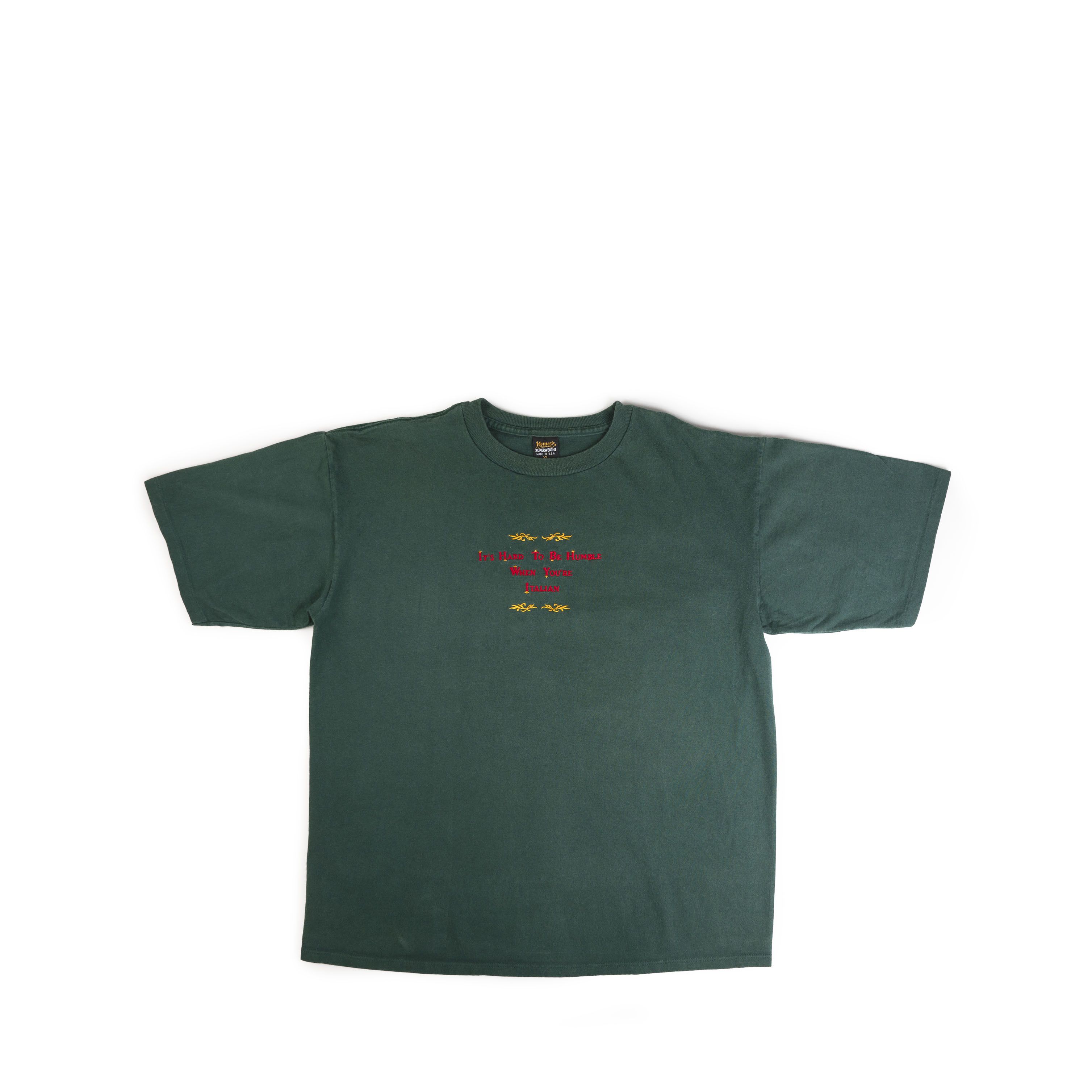Vintage Vintage 1990's Humble When You're Italian Tee Shirt Size US XL / EU 56 / 4 - 1 Thumbnail
