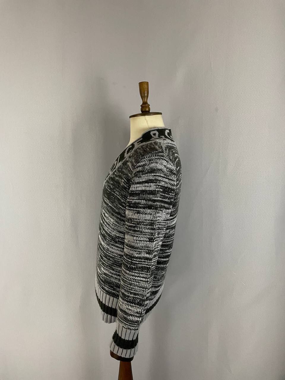 Dolce & Gabbana Dolce&Gabbana Sweater Grey Big Logo Cardigan Size US M / EU 48-50 / 2 - 4 Thumbnail