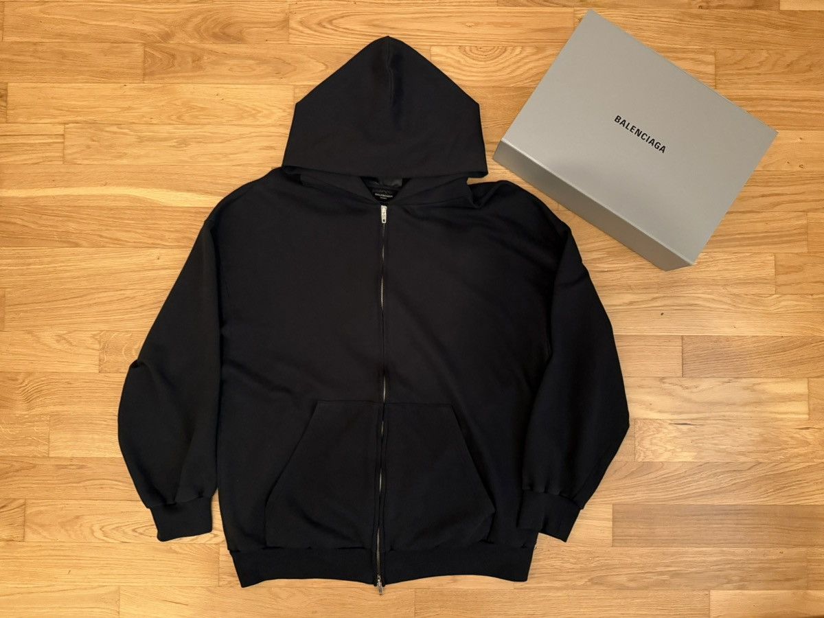 Balenciaga Balenciaga Outside Loop Zip-Up Hoodie sz.M | Grailed