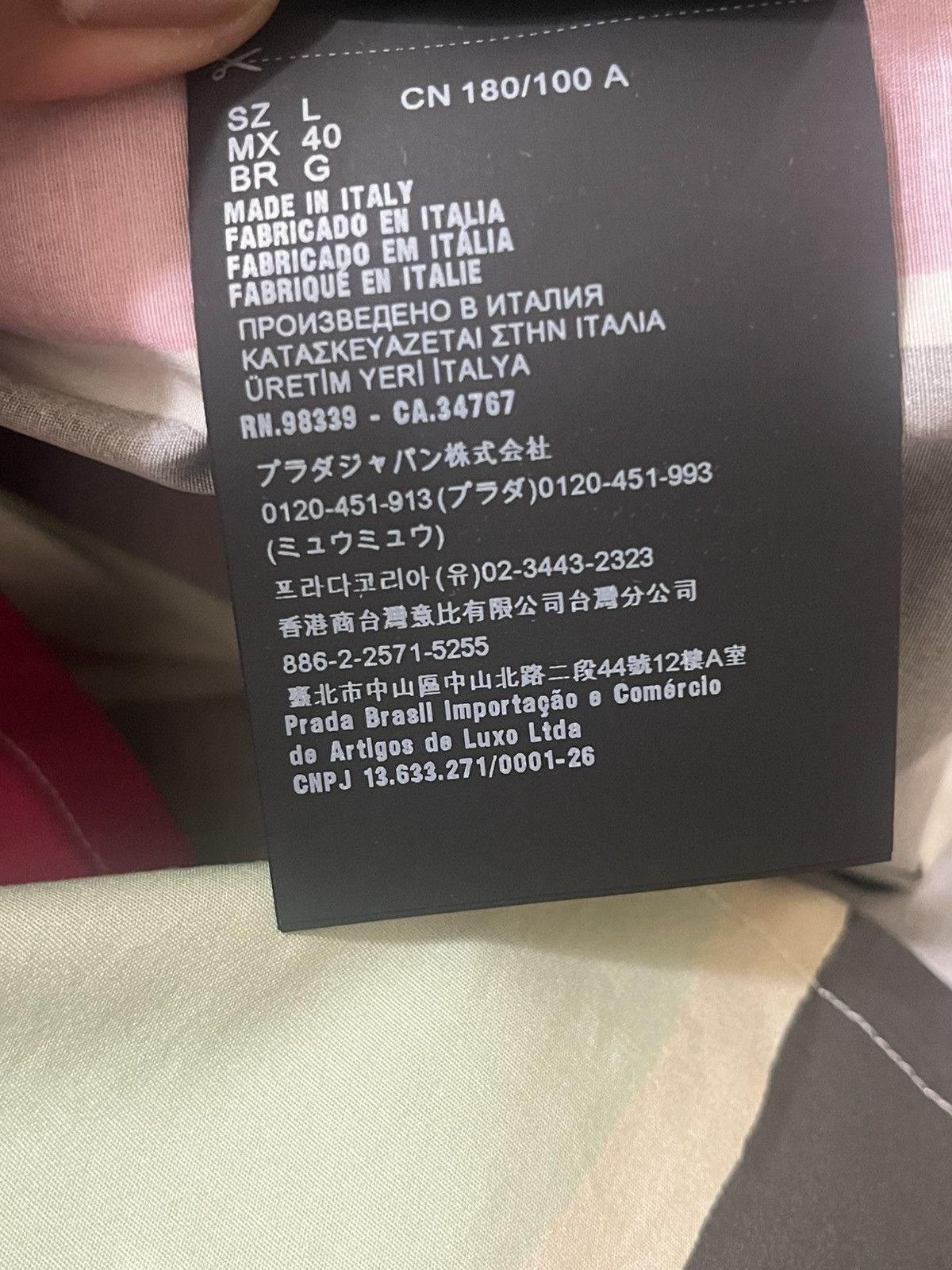 Prada Prada Shirt Sz L Size US L / EU 52-54 / 3 - 9 Thumbnail