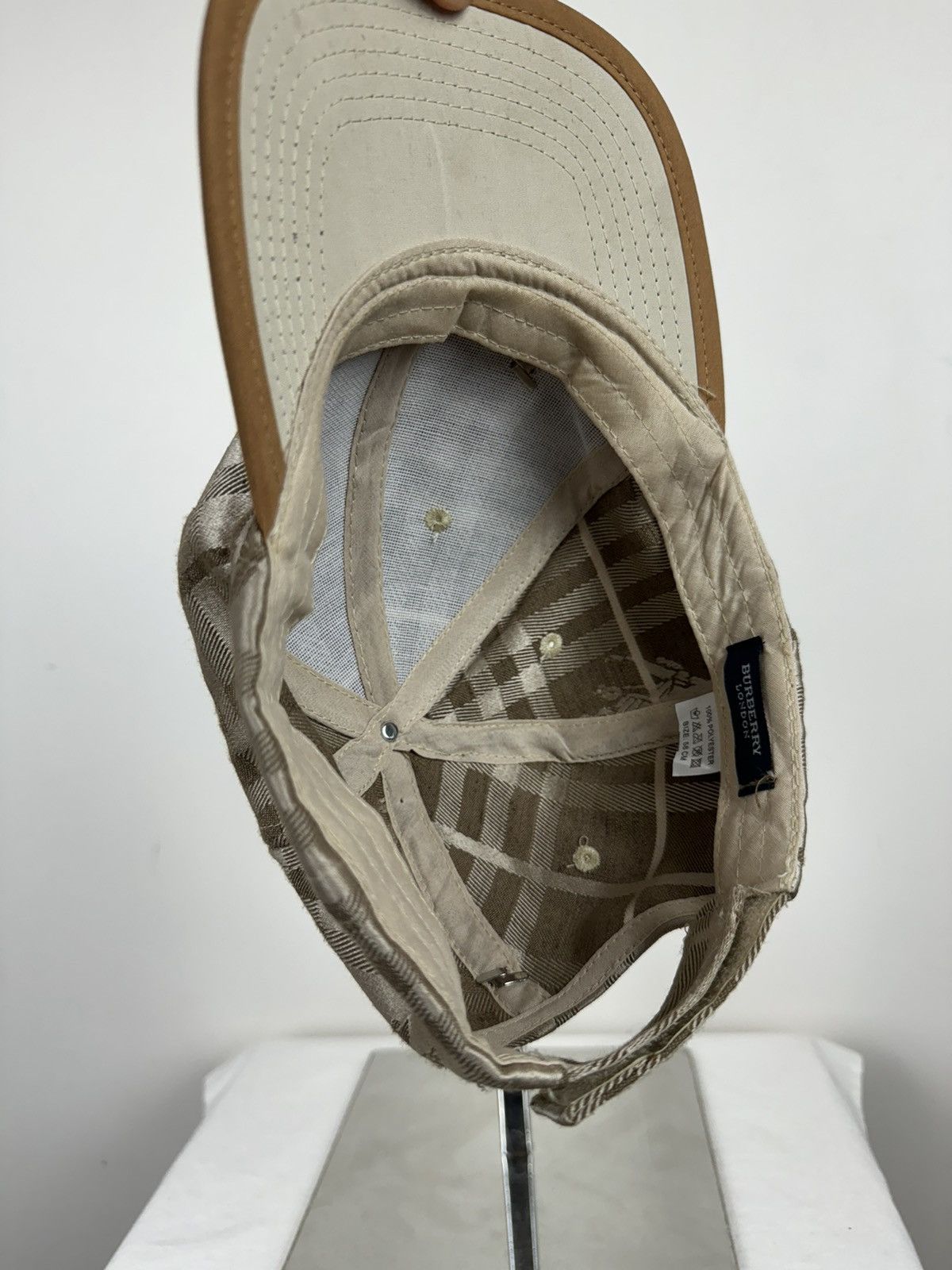 Burberry Vintage rare hat Burberry Nova Check original casual item Size ONE SIZE - 4 Thumbnail