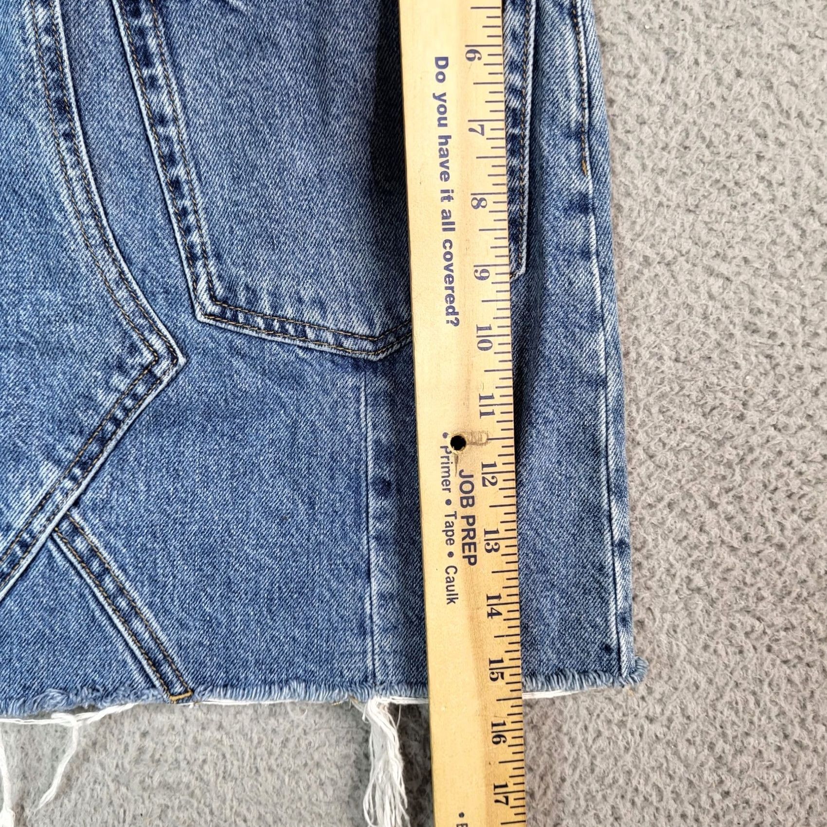 Anine Bing ANINE BING Skirt Denim Connie Mini 23 Blue Cotton Button Short Regular Women's Size 40" / US 18 - 4 Thumbnail