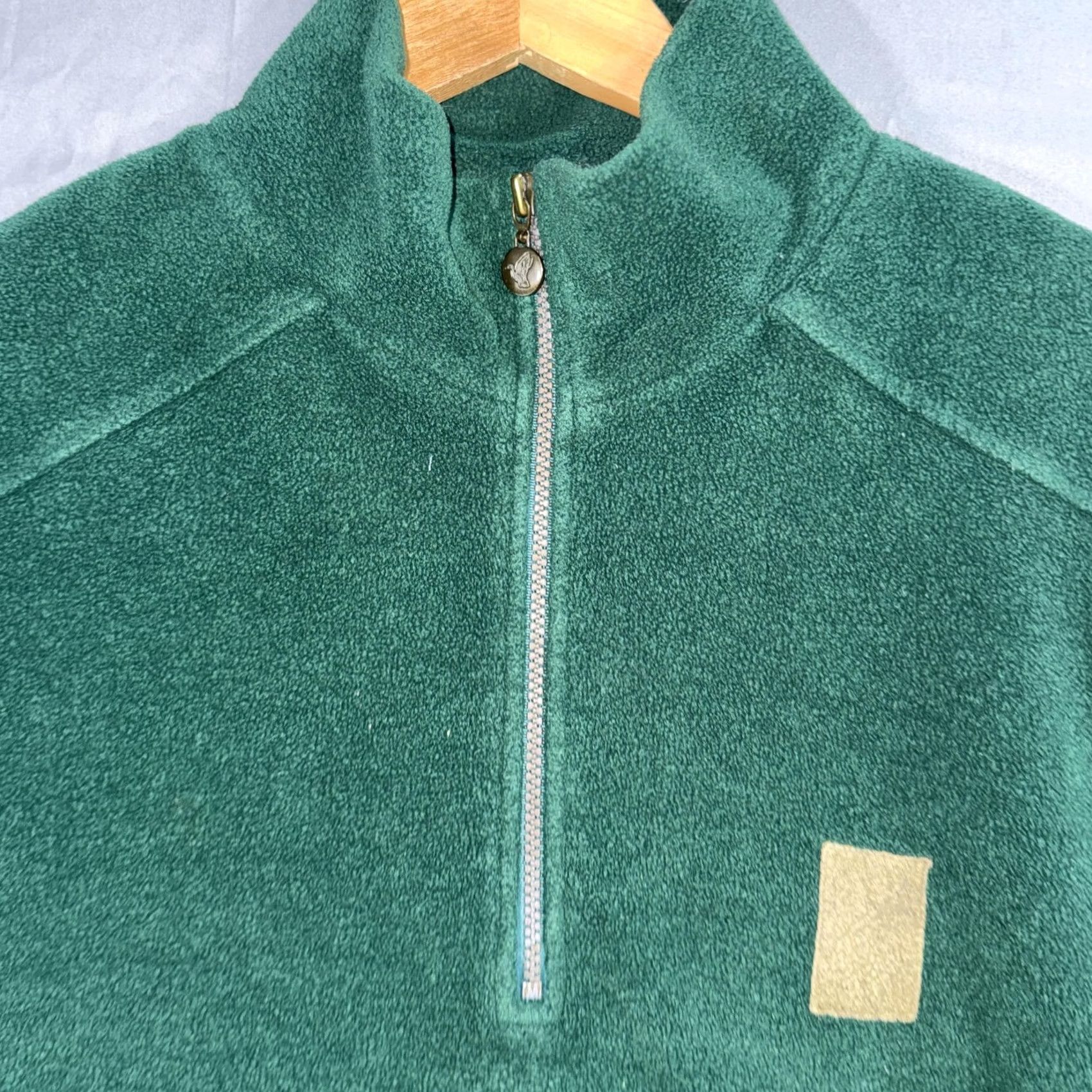 Vintage Ducks Unlimited Sweatshirt Mens XL Green Fleece 1/4 Zip Pockets Pullover Hunting Outdoor Zip Logo Size US XL / EU 56 / 4 - 3 Thumbnail