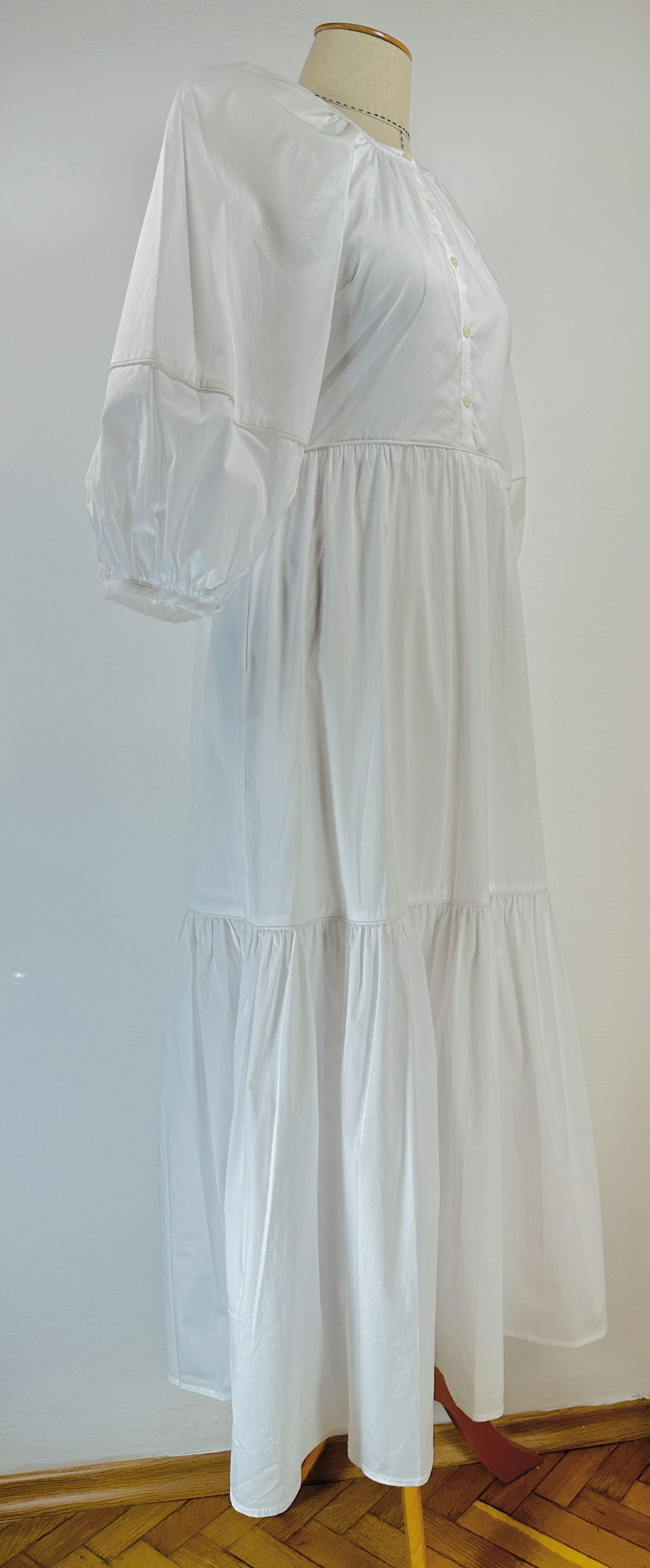 Staud Demi White Dress Size S / US 4 / IT 40 - 5 Thumbnail