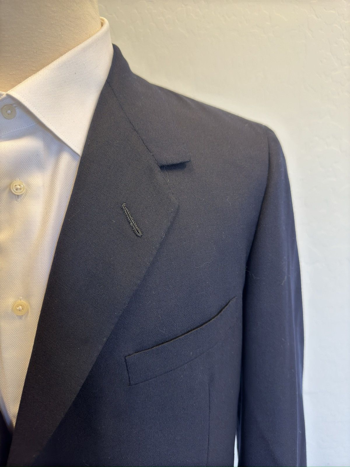 Oxxford Clothes Oxxford Clothes Hand Made In USA Wool Blazer 44R $3295 Size 44R - 2 Thumbnail