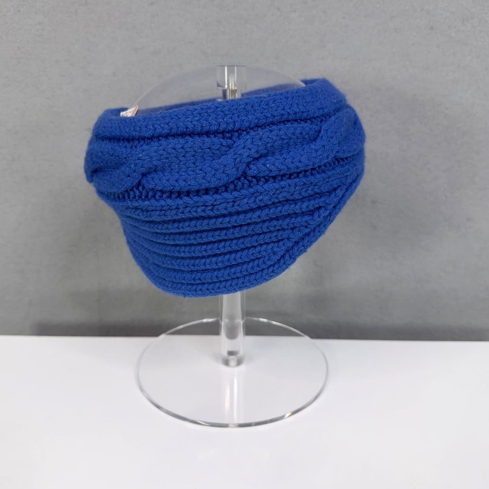 Bogner VINTAGE Bogner Headband Womens M Blue Knit Cable Ear Warmer Ski Winter Wool Size ONE SIZE - 4 Thumbnail