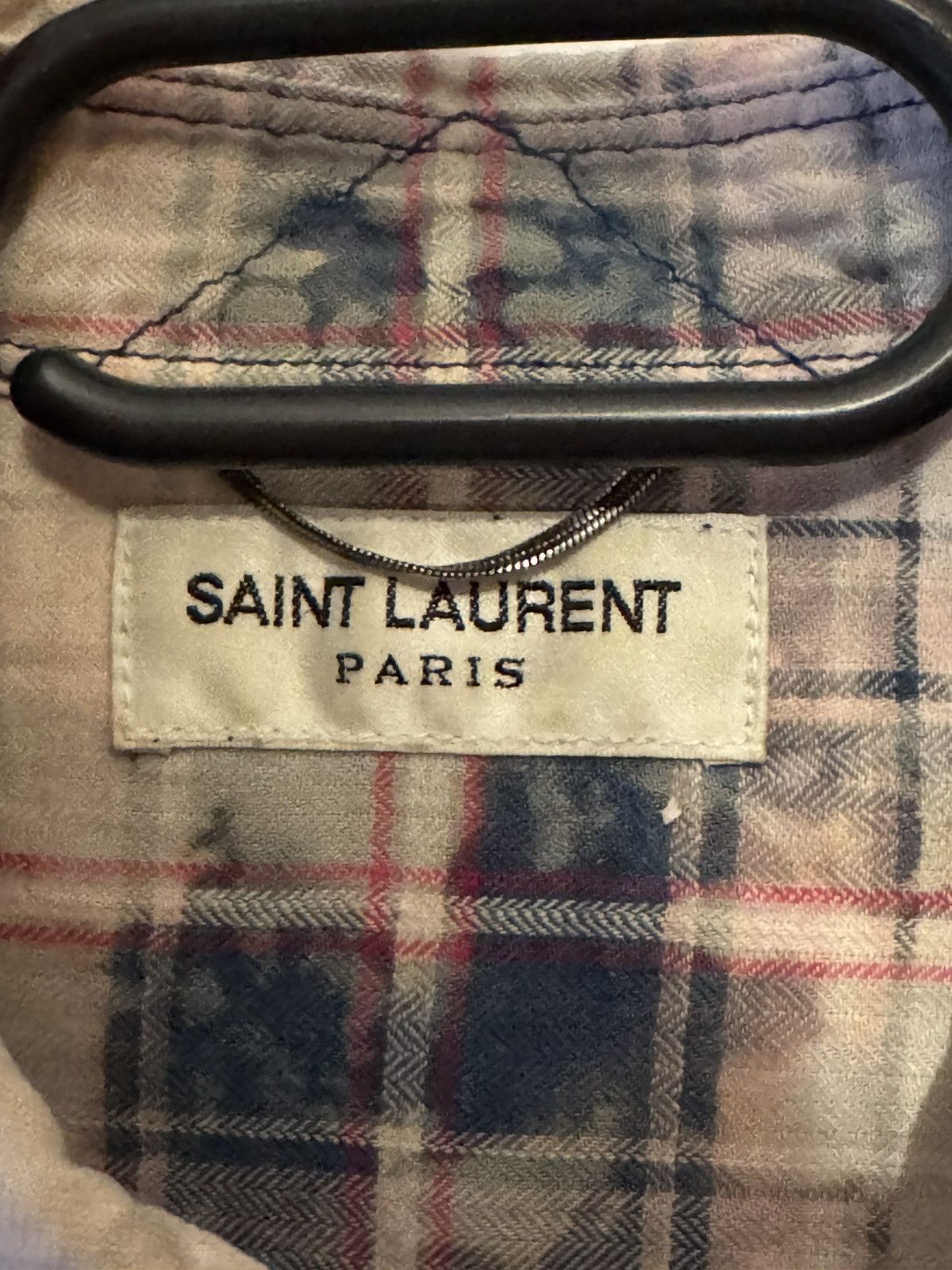Saint Laurent Paris Saint Laurent Bleach Shirt Size US M / EU 48-50 / 2 - 3 Thumbnail