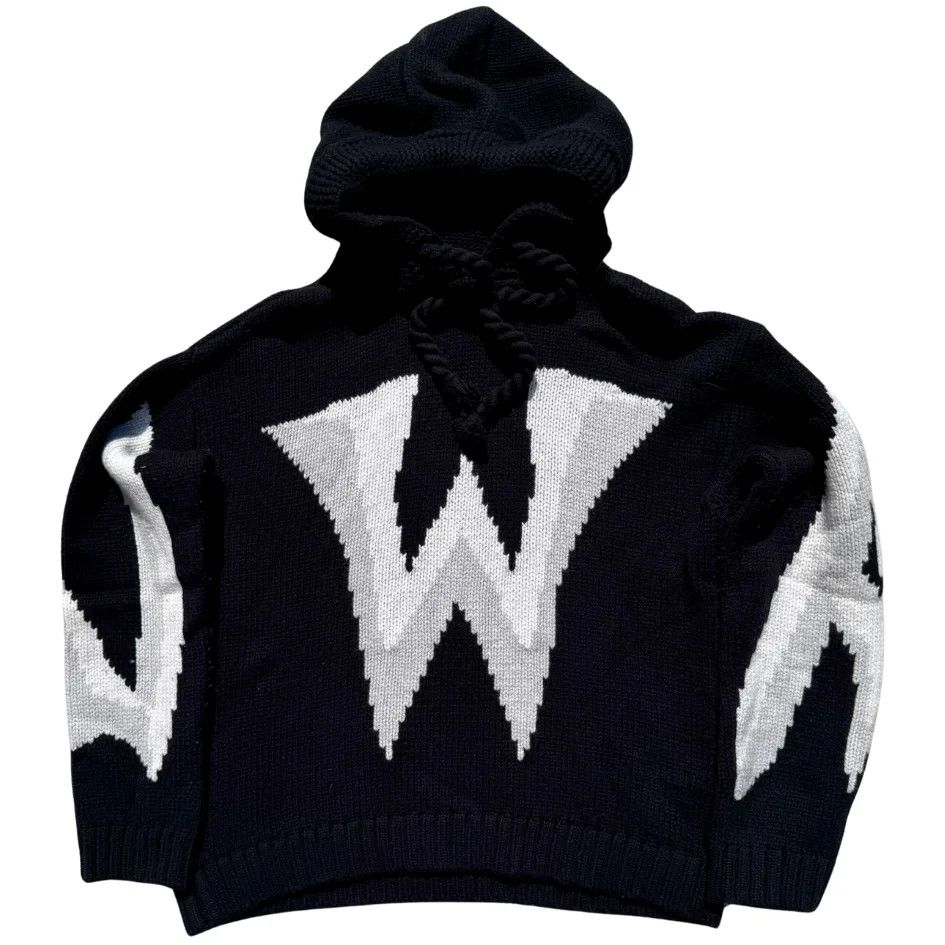 JW Anderson JW Anderson Gothic Logo Chunky Hoodie Size US L / EU 52-54 / 3 - 1 Preview