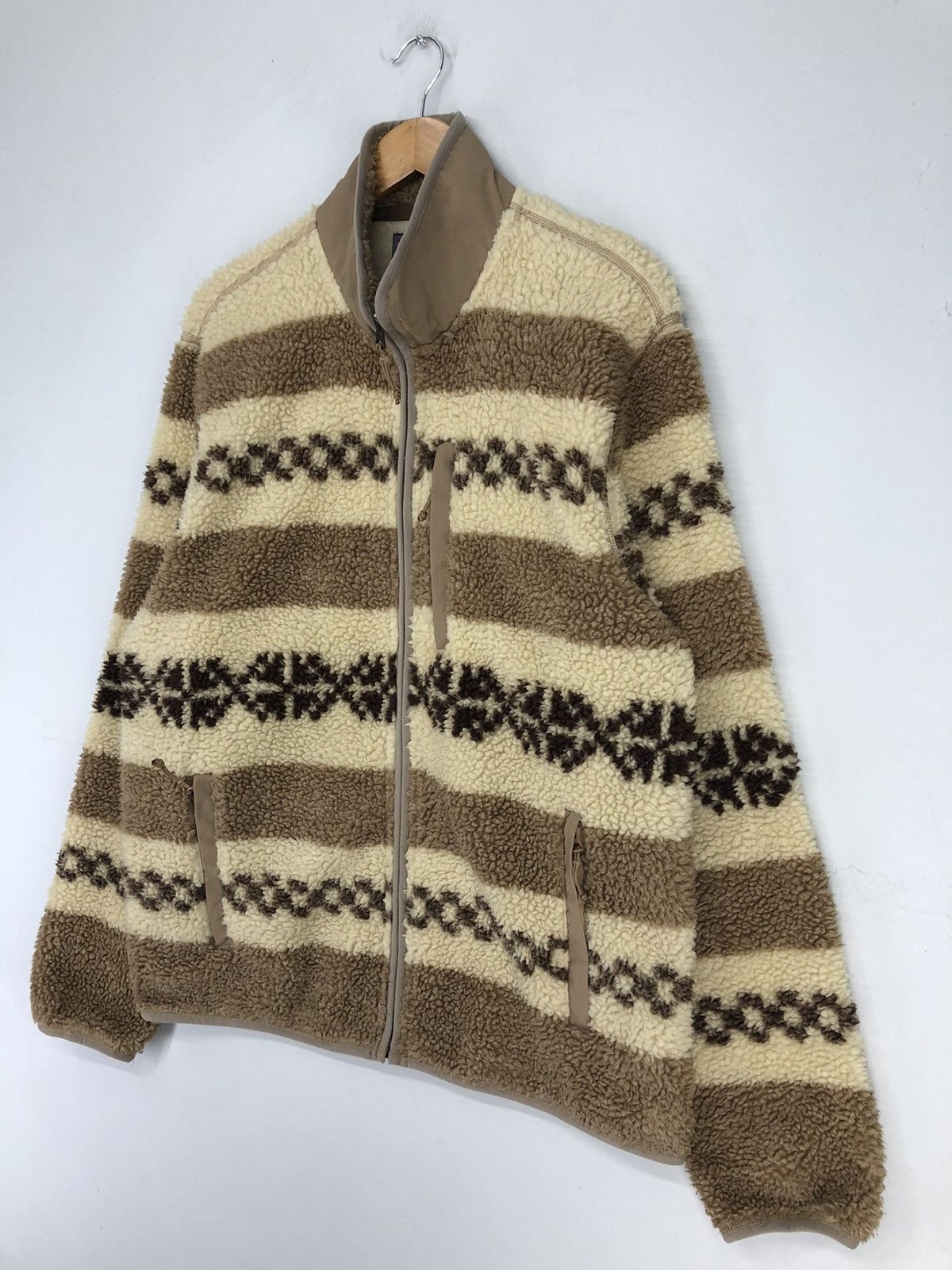 J.Crew J.Crew Nordic Sherpa Fleece Jacket Size US XL / EU 56 / 4 - 4 Thumbnail