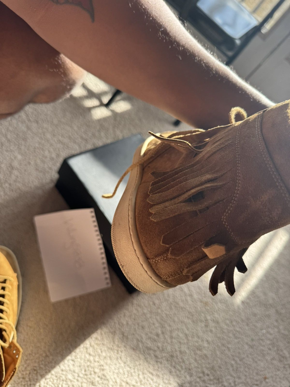 Saint Laurent Paris Vinatage Saint Laurent Fringe Trainer sneaker Size US 11 / EU 44 - 3 Thumbnail