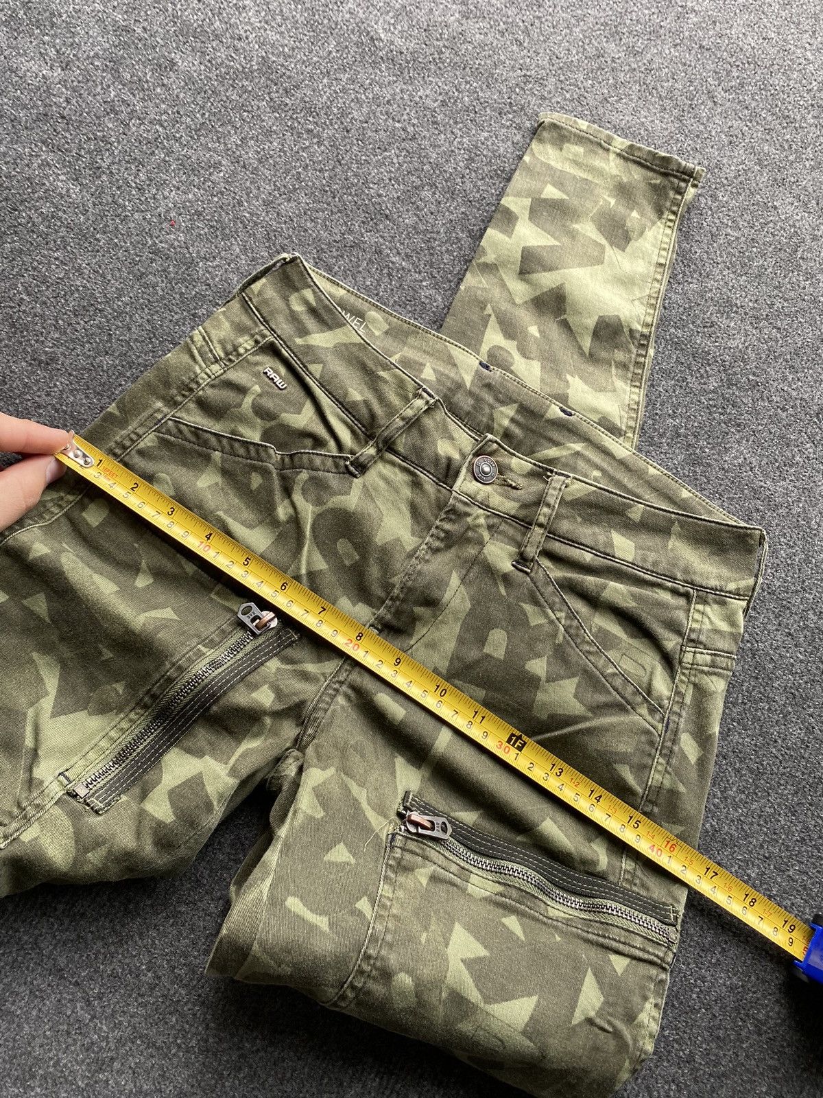 G-Star 🔥Opium Punk G Star Camo Cargo pants women 27 size rare Size 27" / US 4 / IT 40 - 8 Thumbnail
