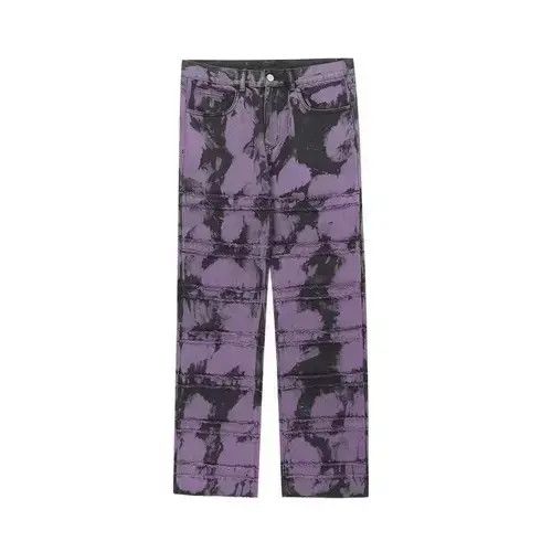 pattern tie dye jeans