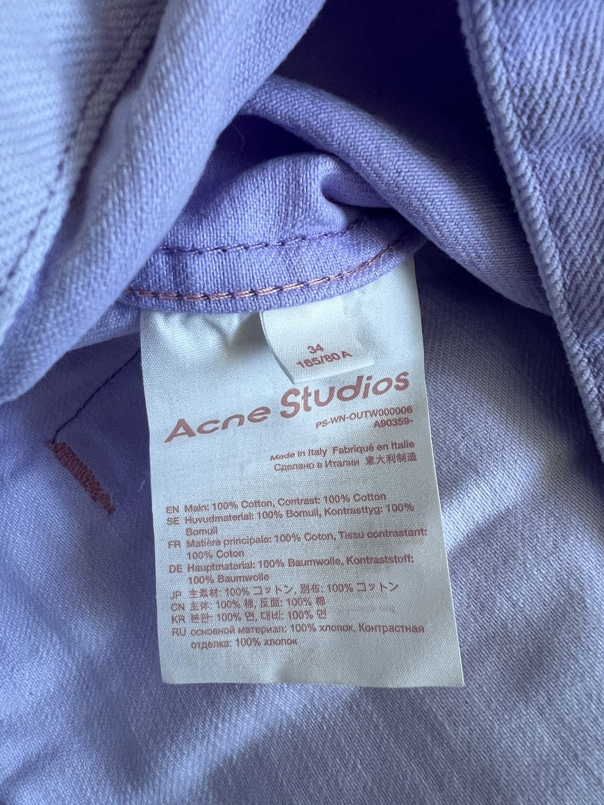 Acne Studios × SSENSE [Rare Find] Acne Studios two-tone denim jacket Size US XS / EU 42 / 0 - 3 Thumbnail