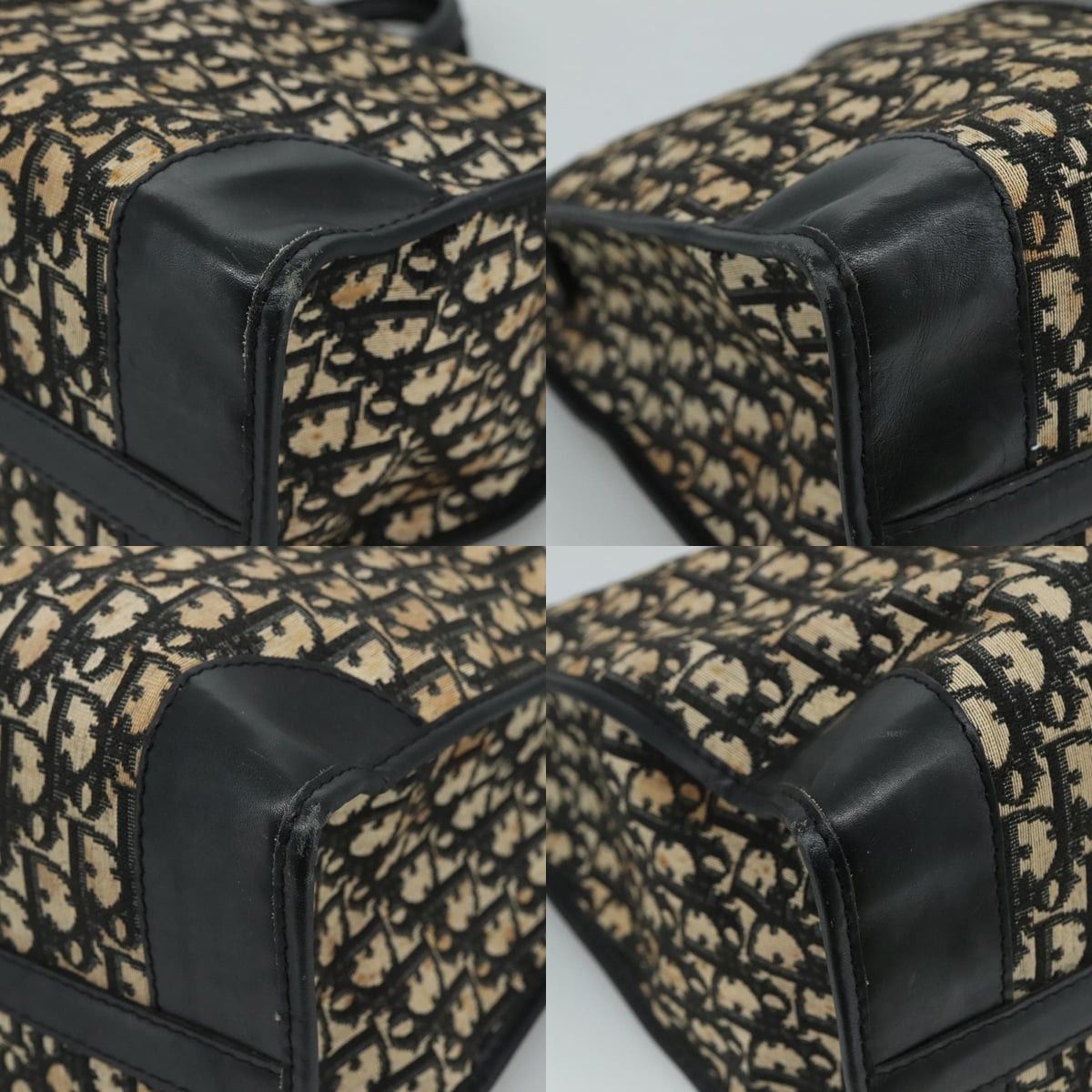 Dior DIOR Trotter Canvas Boston Bag Navy Size ONE SIZE - 10 Thumbnail